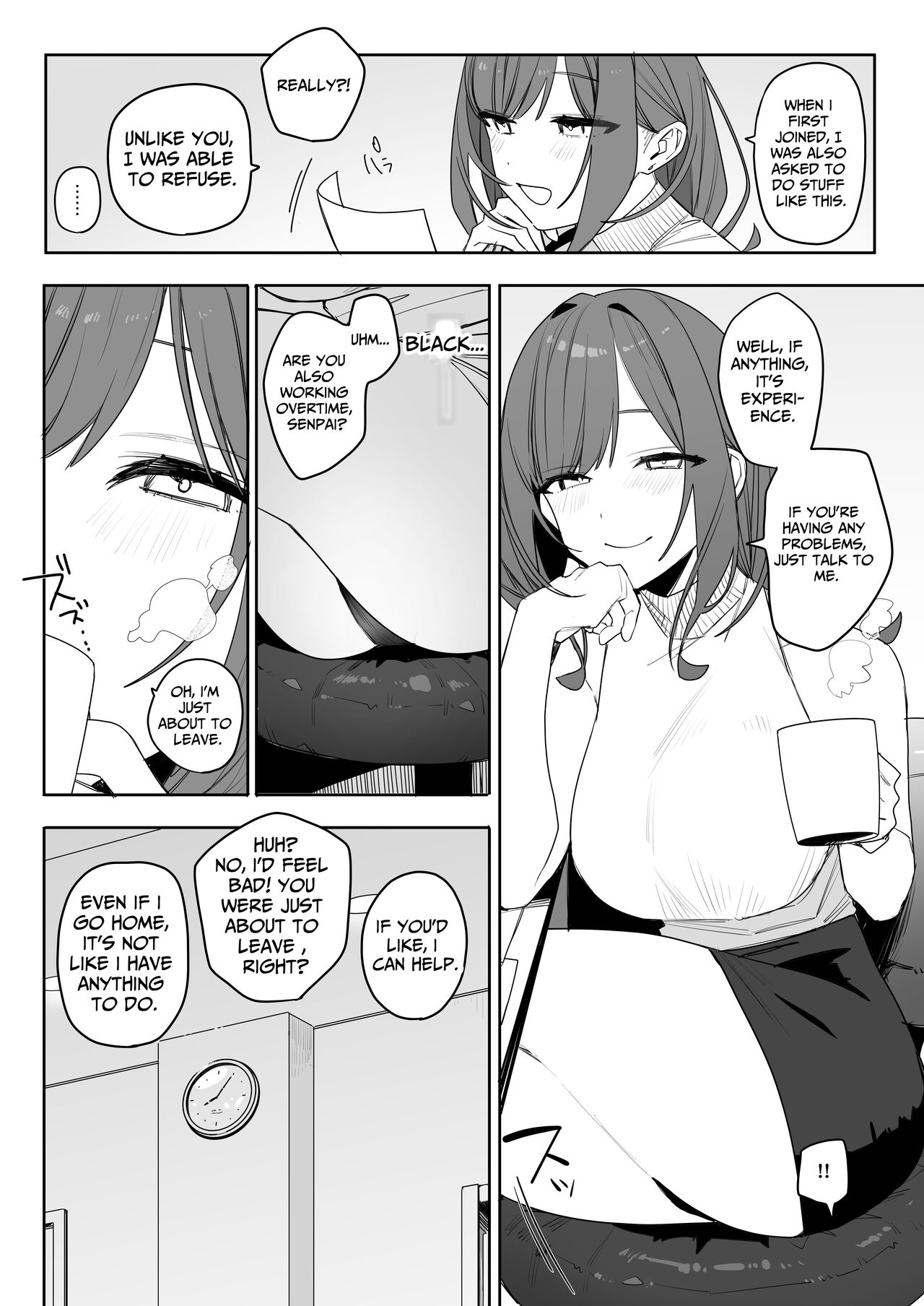 [Nameko Sir (Nako Sir)]Chotto Daruikedo Yasashikute Mendoumi ga Yokute Ironna Keiken Sasete Kureru Senpai no Hanashi | My Pain-In-The-Ass Yet Nice And Caring Senior Collegue[English] [spaceMoose] [Digital] Page 6
