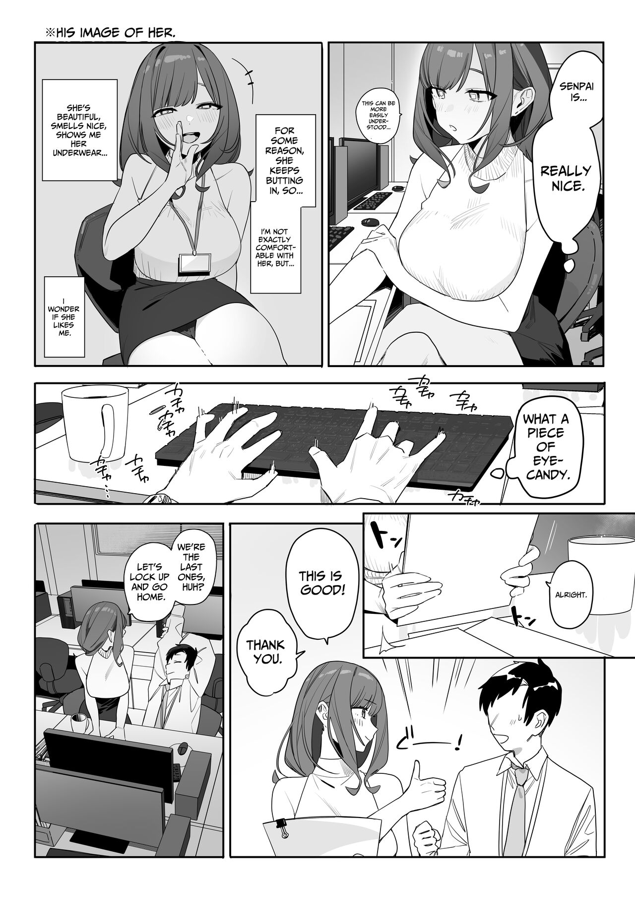 [Nameko Sir (Nako Sir)]Chotto Daruikedo Yasashikute Mendoumi ga Yokute Ironna Keiken Sasete Kureru Senpai no Hanashi | My Pain-In-The-Ass Yet Nice And Caring Senior Collegue[English] [spaceMoose] [Digital] Page 7