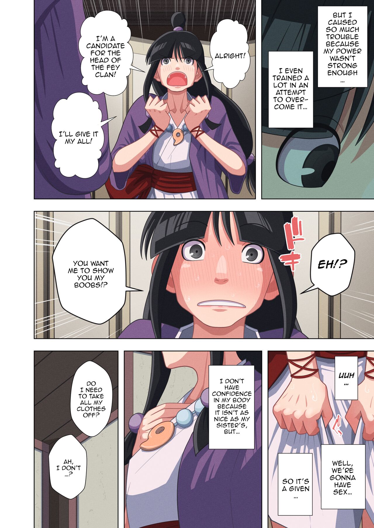 [Gin Eiji]Tennen Reibai Shoujo no Ecchi na Shugyou-tan(Gyakuten Saiban) [English] [Doujins.com] Page 4