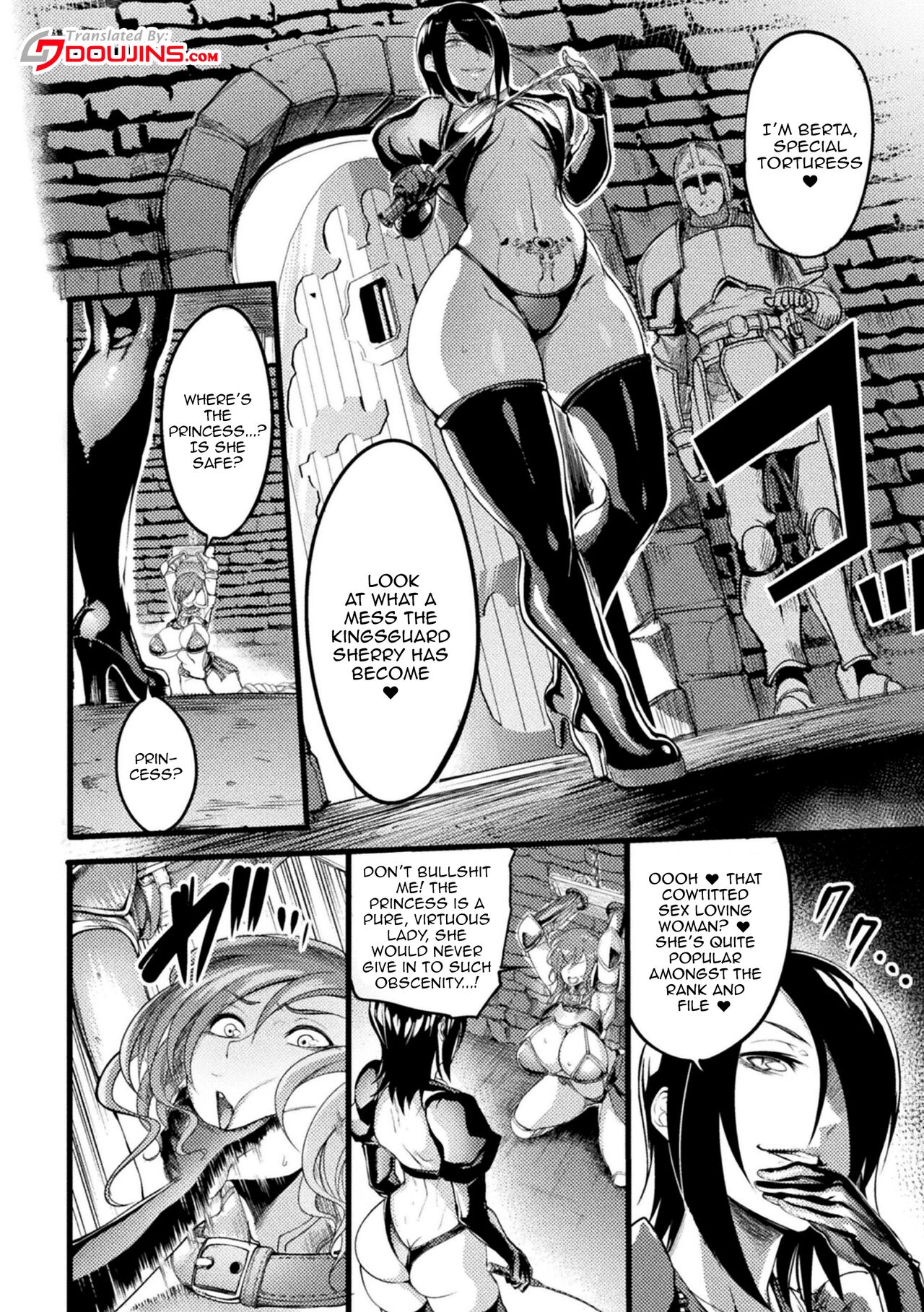 [Remu]Teikoku no Nikubenki ~Otosareta Hime to Onna Kishi~ | The Empires Meat Toilet ~The Fallen Knight and Princess~(2D Comic Magazine Nikubenki Koujou Vol. 1) [English] [Doujins.com] Page 2
