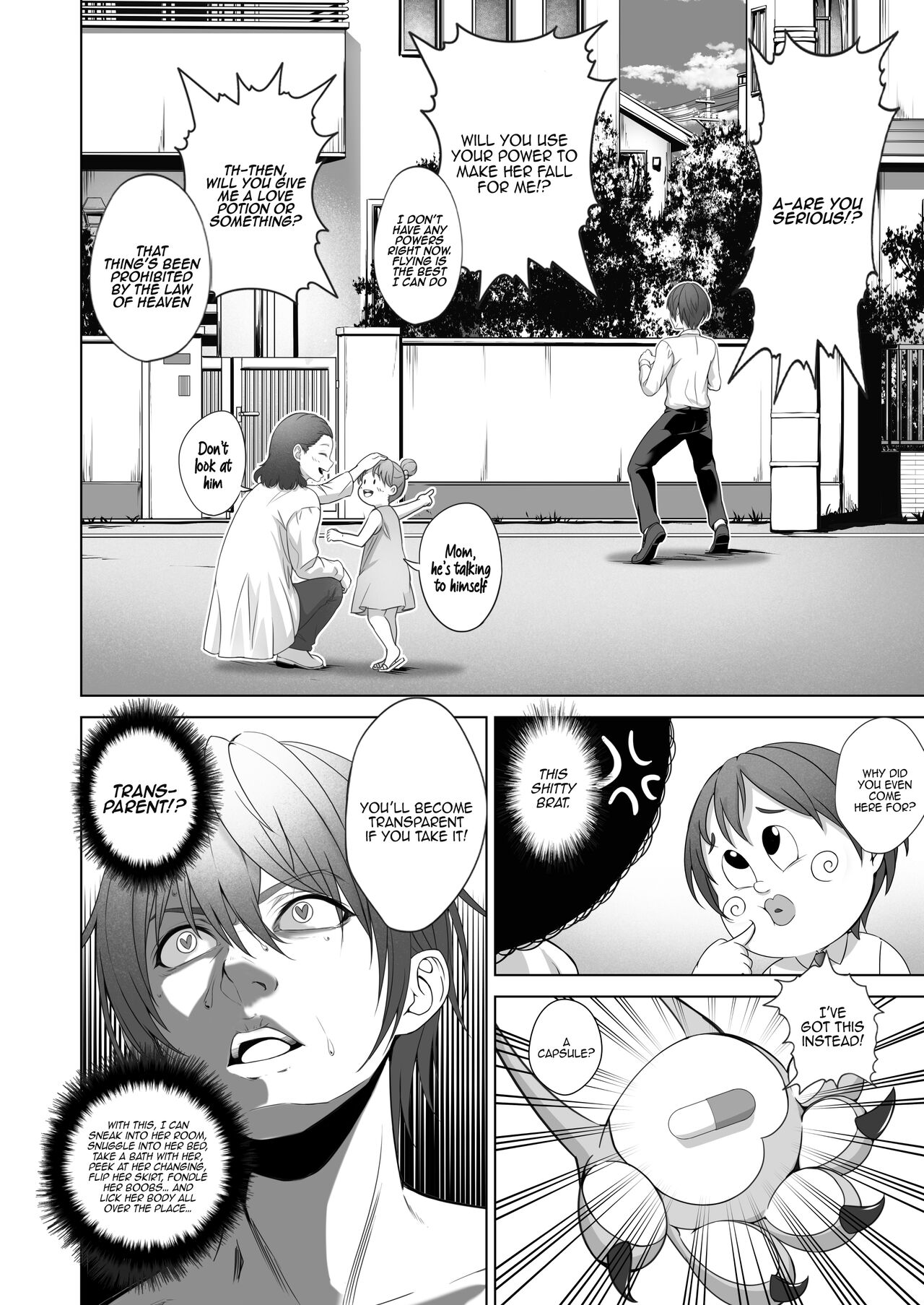 [Milk Melon]Toumei Ningen ni Natta Ore, Onnaburo de Gakuen no Kurokami Idol o Yaritai Houdai[English] [Doujins.com] Page 11