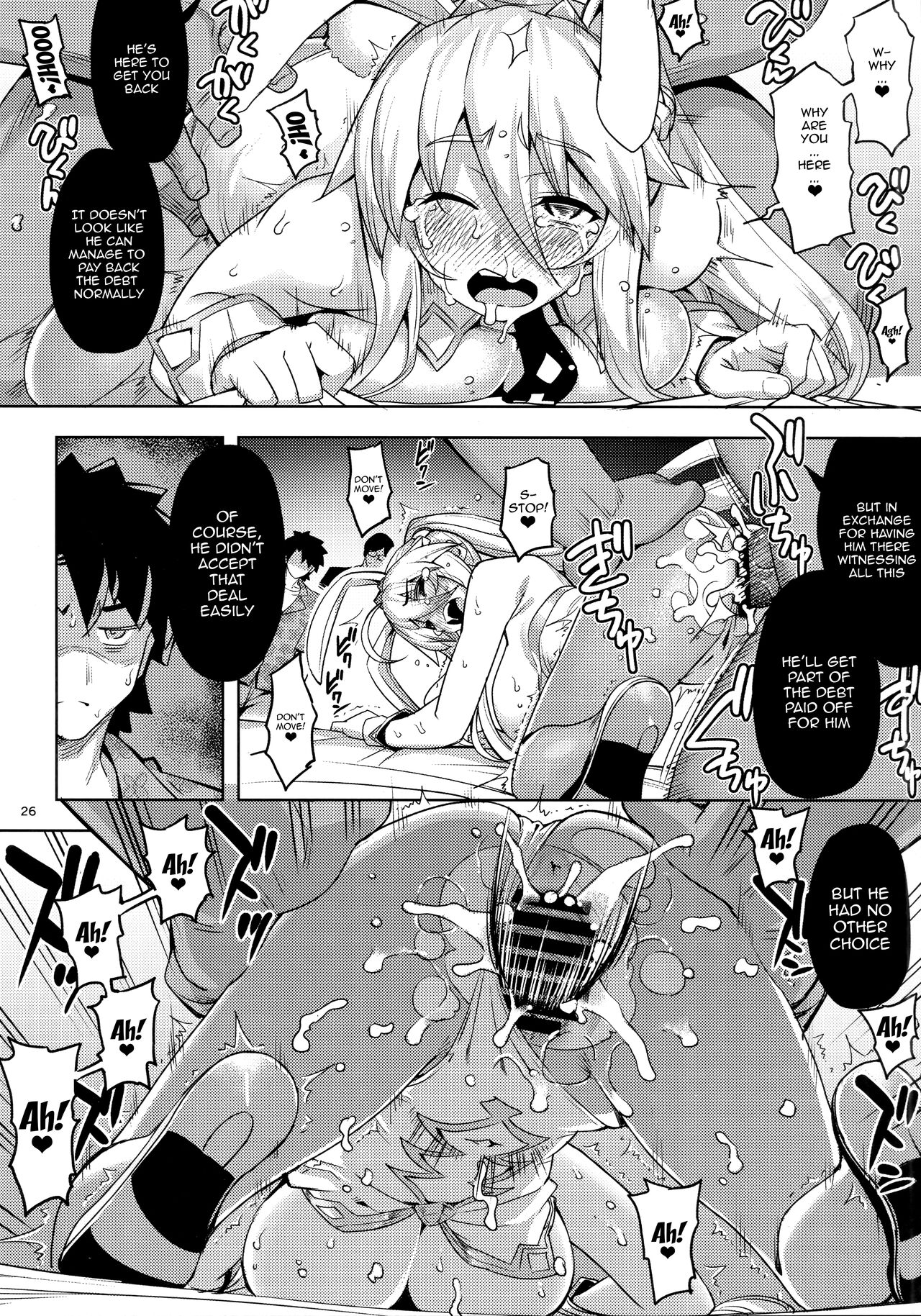 (C100) [RUBBISH Selecting Squad (Namonashi)]RE-EX Bunnyue ga Netorarete Shazai Akume Kimeru dake no Hon(Fate/Grand Order) [English] [Doujins.com] Page 25