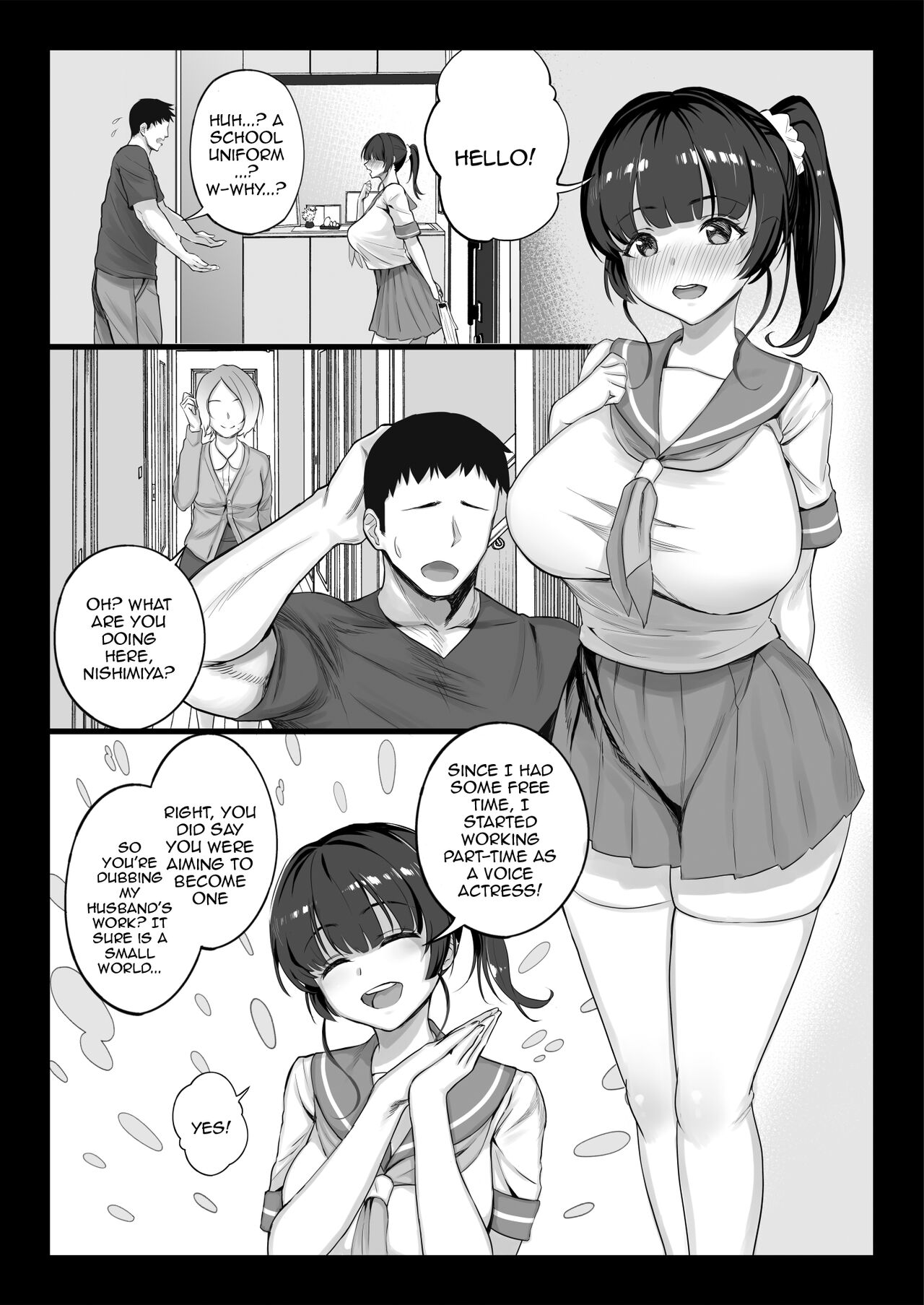 [Shiroganean (Aomizuan, Chinpan)]Eroge Seiyuu o Boshuu shitara Mechakucha Eroi Ko to Yareta Hanashi English][Doujins.com]  [Digital] Page 48