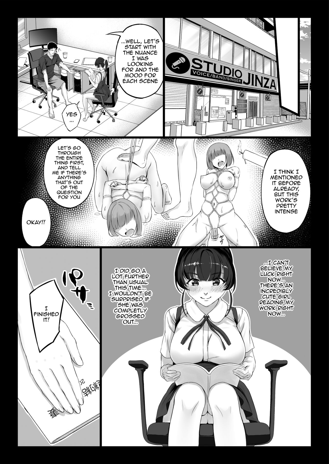 [Shiroganean (Aomizuan, Chinpan)]Eroge Seiyuu o Boshuu shitara Mechakucha Eroi Ko to Yareta Hanashi English][Doujins.com]  [Digital] Page 8