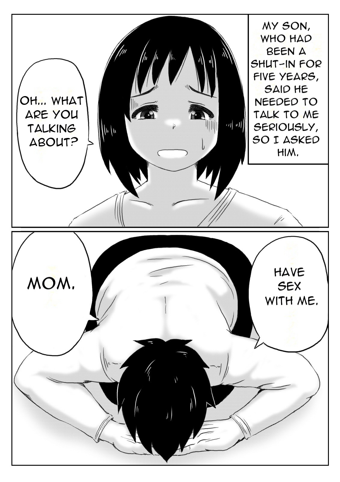 [Kirin Planet (Mankai Beesuke)]Haha to Jibun wo Kaetai Musuko | Mother and Son Who Want to Change Themselves[English] [DarklordMTLs] Page 2