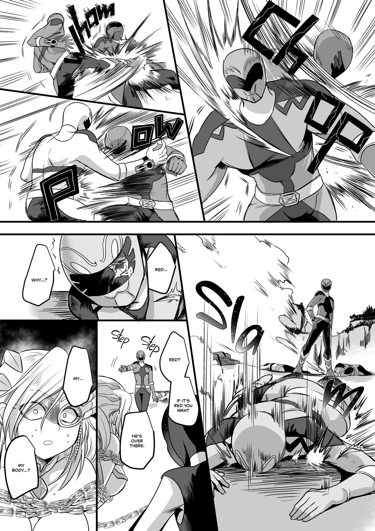 [Amulai Sweets Factory (Kouji)]Beast Ranger Tiger Red: The Downfall of Justice[English] [2d-market.com] [Decensored] [Digital] Page 7
