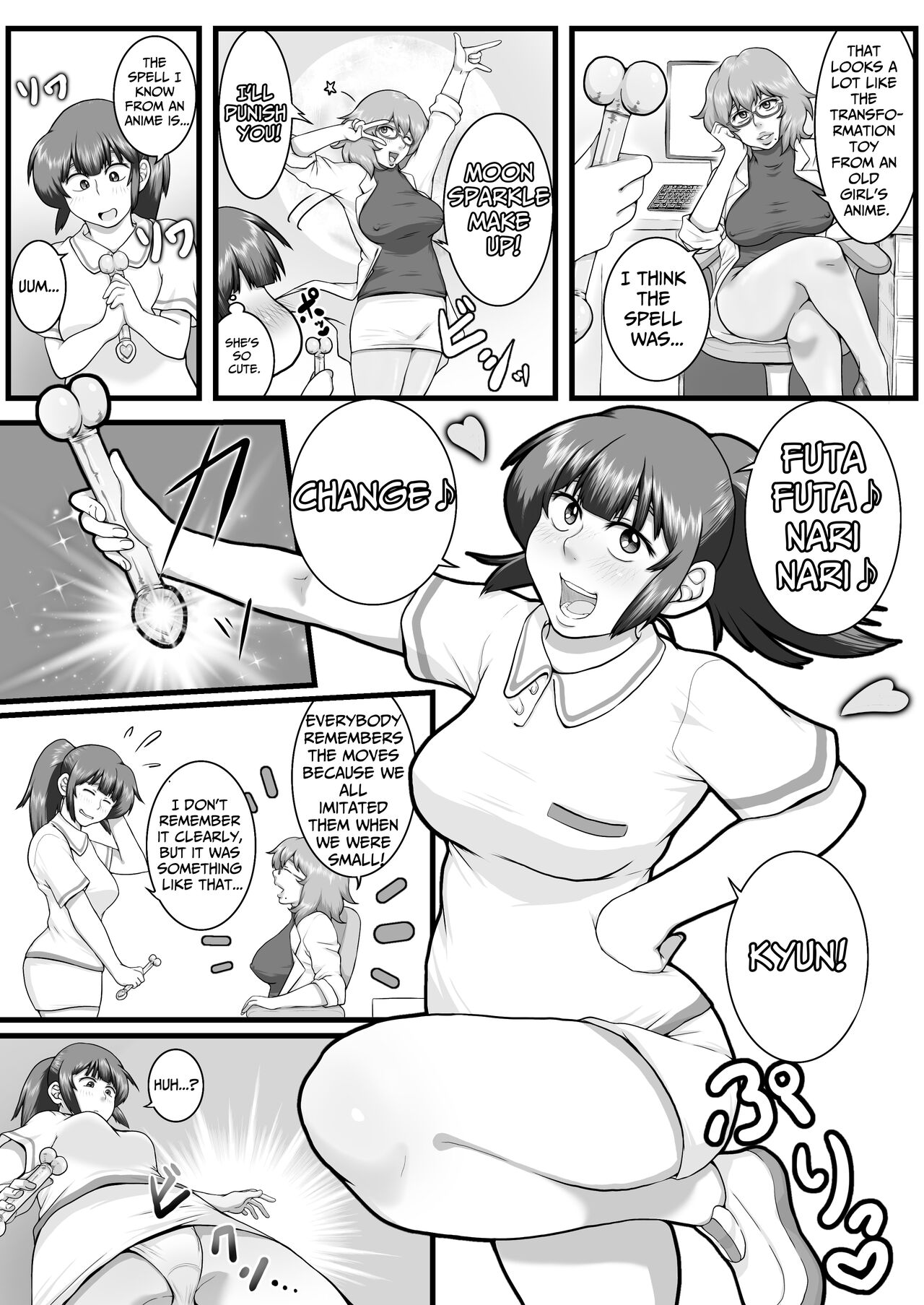 [Seieki Kakeru]Sora kara  Futtekita   Henshin  Item de  Futanarini Natchatta Hanashi | Became A Futanari Dick Chick From Some Item That Fell From The Sky[English] [Solid Rose] Page 4