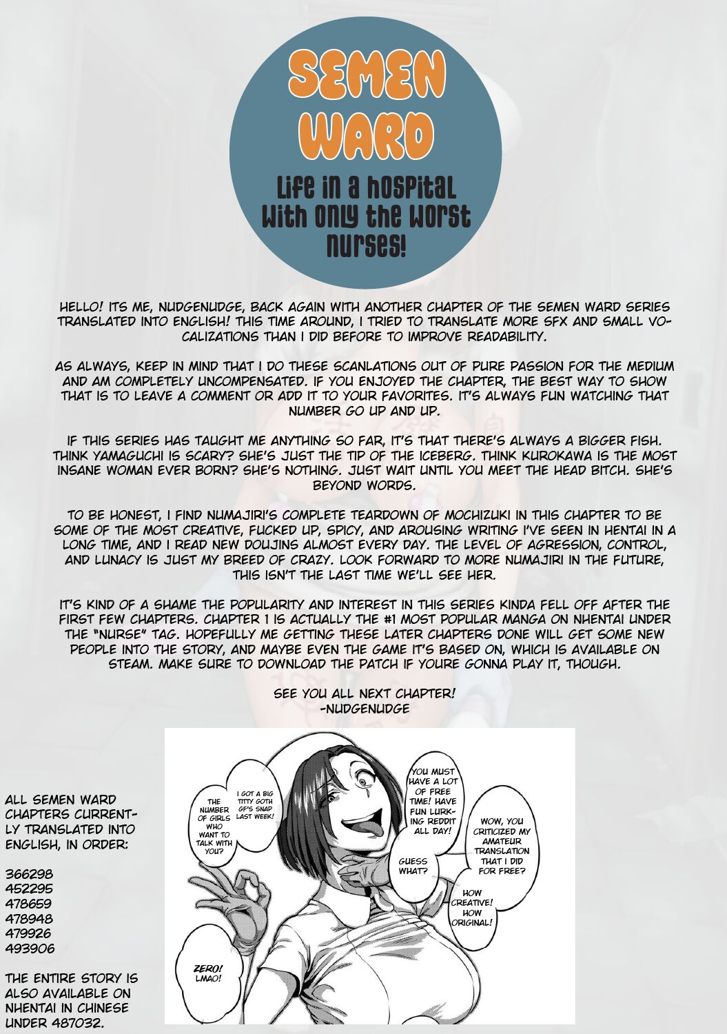 Semen Extraction Ward ~Life in a hospital where a nurse with a nymphomaniac personality manages your orgasms~(PART 2) Page 38