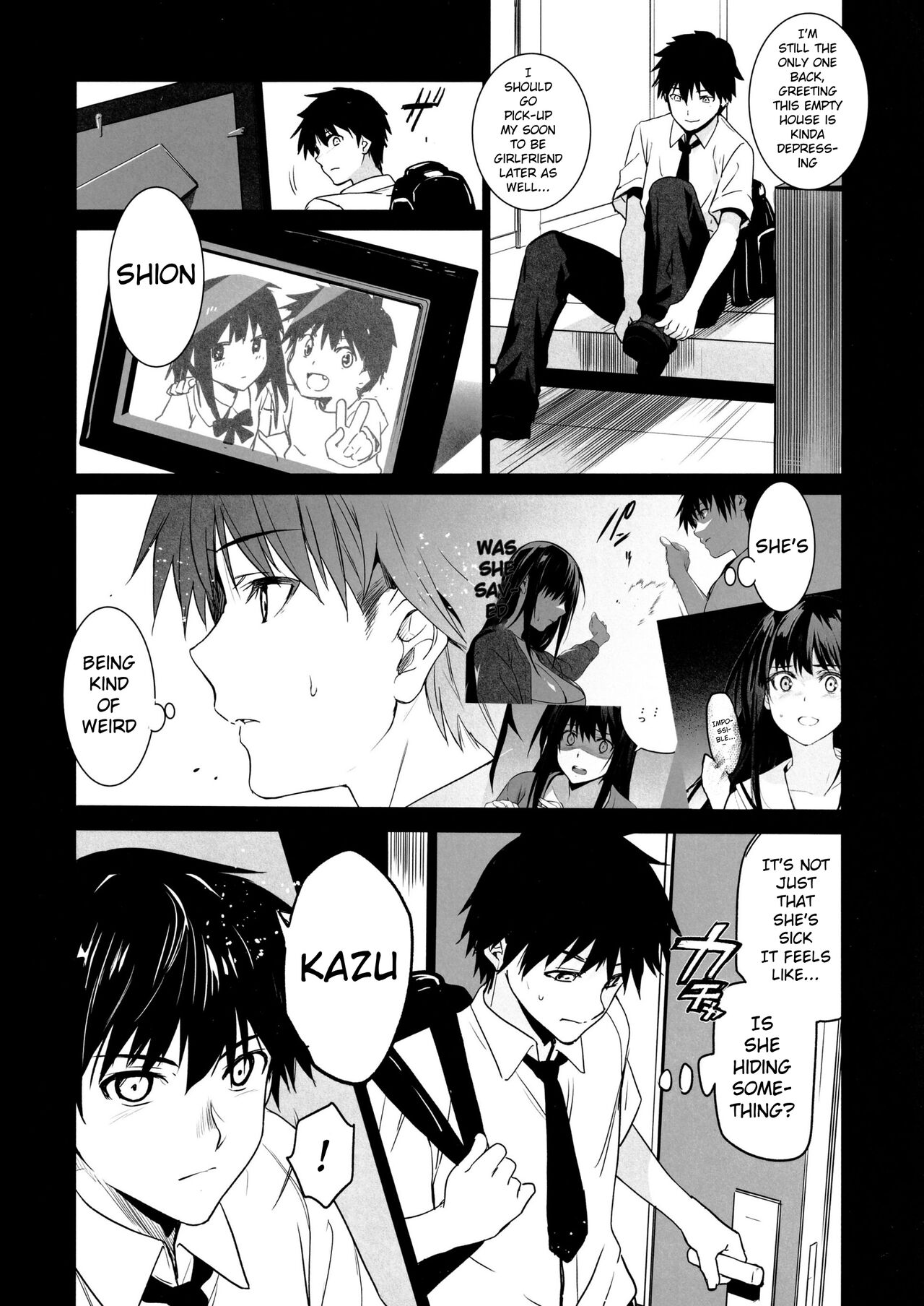 (CT42) [Jingai Makyou (Inue Shinsuke)]Otonari no Nie Yon Tooku e Itta Osananajimi[English] Page 3