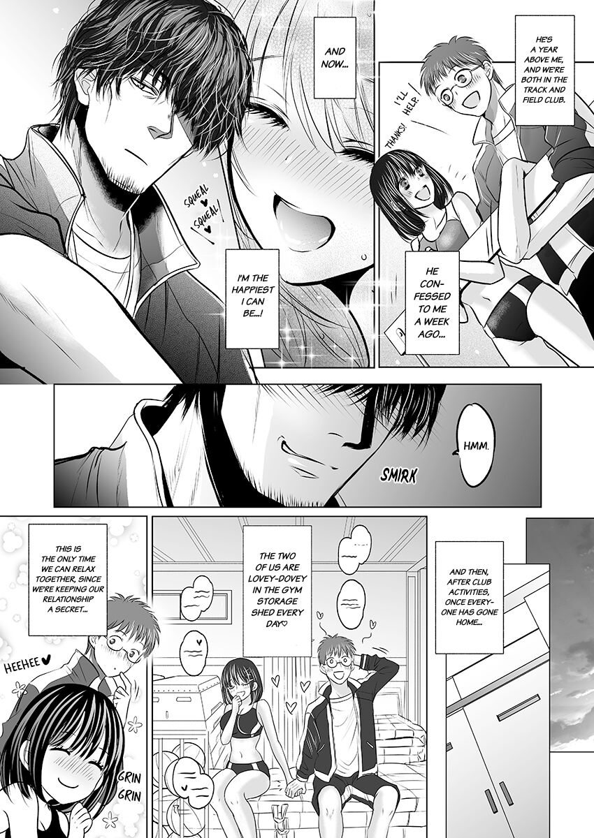 [Amazato]Kareshi no Menomaede… Haitteru!? ~Zetsurin Coach no Namahame Zecchou Shidou~ 1 | Fucked in Front of My Boyfriend! Bareback Orgasm Drills With My Coach 1[English] Page 6