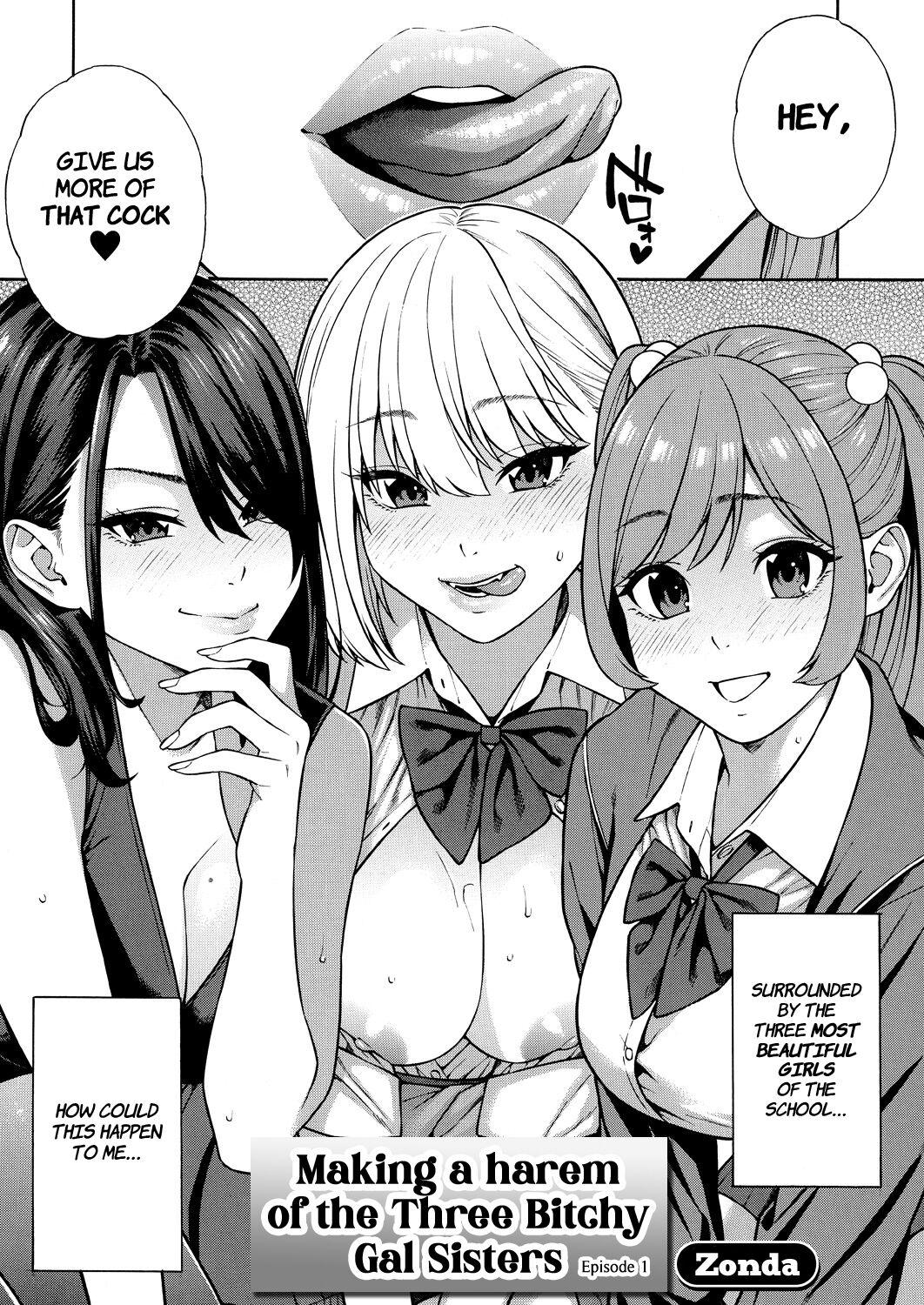 [Zonda]Bitch Gal Sanshimal Harem Sakusei Ch. 1 | Making a Harem of the Three Bitchy Gal Sisters - Episode 1(Comic Mugen Tensei 2023-12) [English] [Comoop] [Digital] Page 2