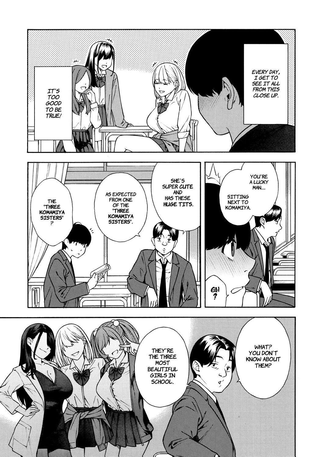 [Zonda]Bitch Gal Sanshimal Harem Sakusei Ch. 1 | Making a Harem of the Three Bitchy Gal Sisters - Episode 1(Comic Mugen Tensei 2023-12) [English] [Comoop] [Digital] Page 5