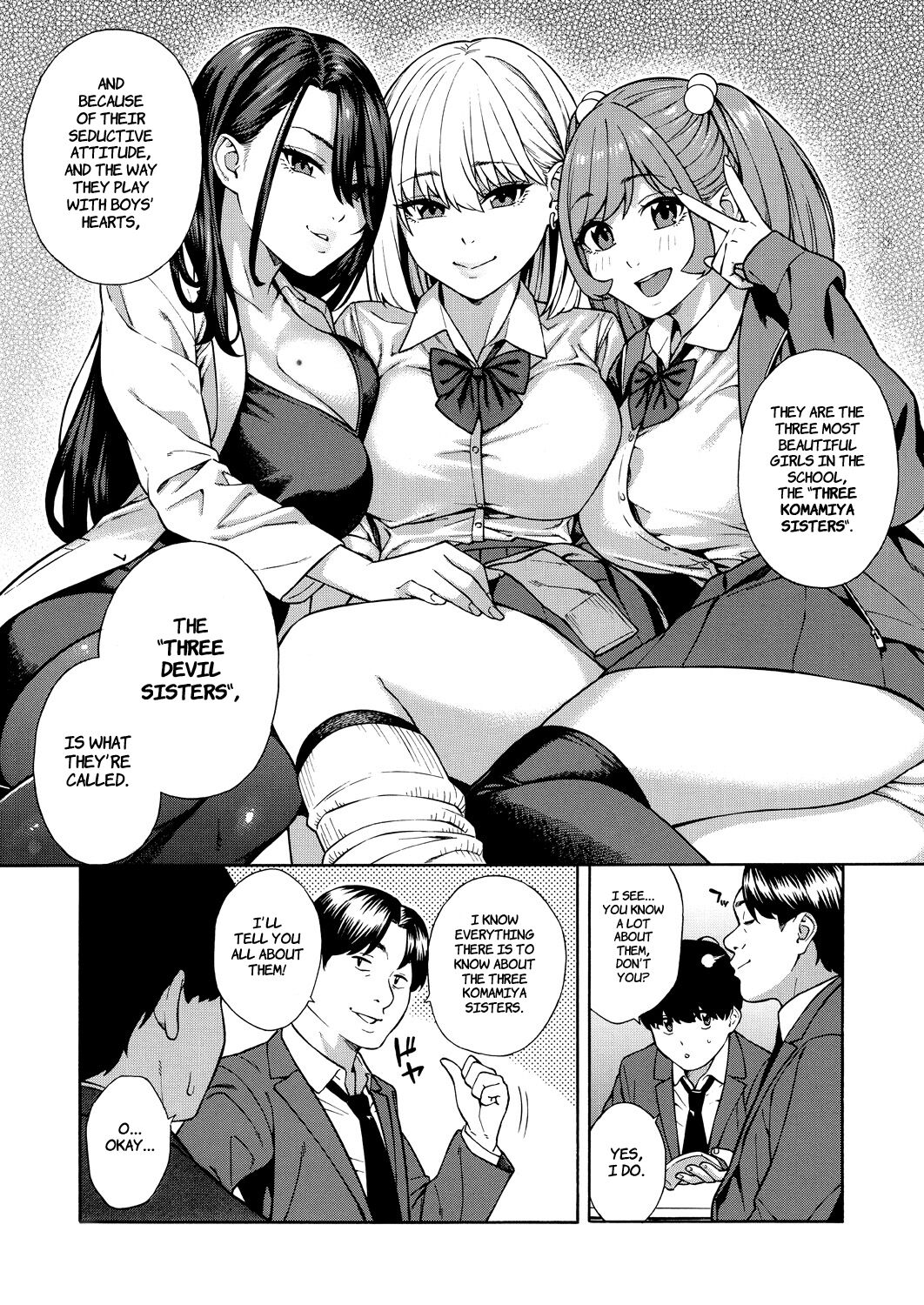 [Zonda]Bitch Gal Sanshimal Harem Sakusei Ch. 1 | Making a Harem of the Three Bitchy Gal Sisters - Episode 1(Comic Mugen Tensei 2023-12) [English] [Comoop] [Digital] Page 9