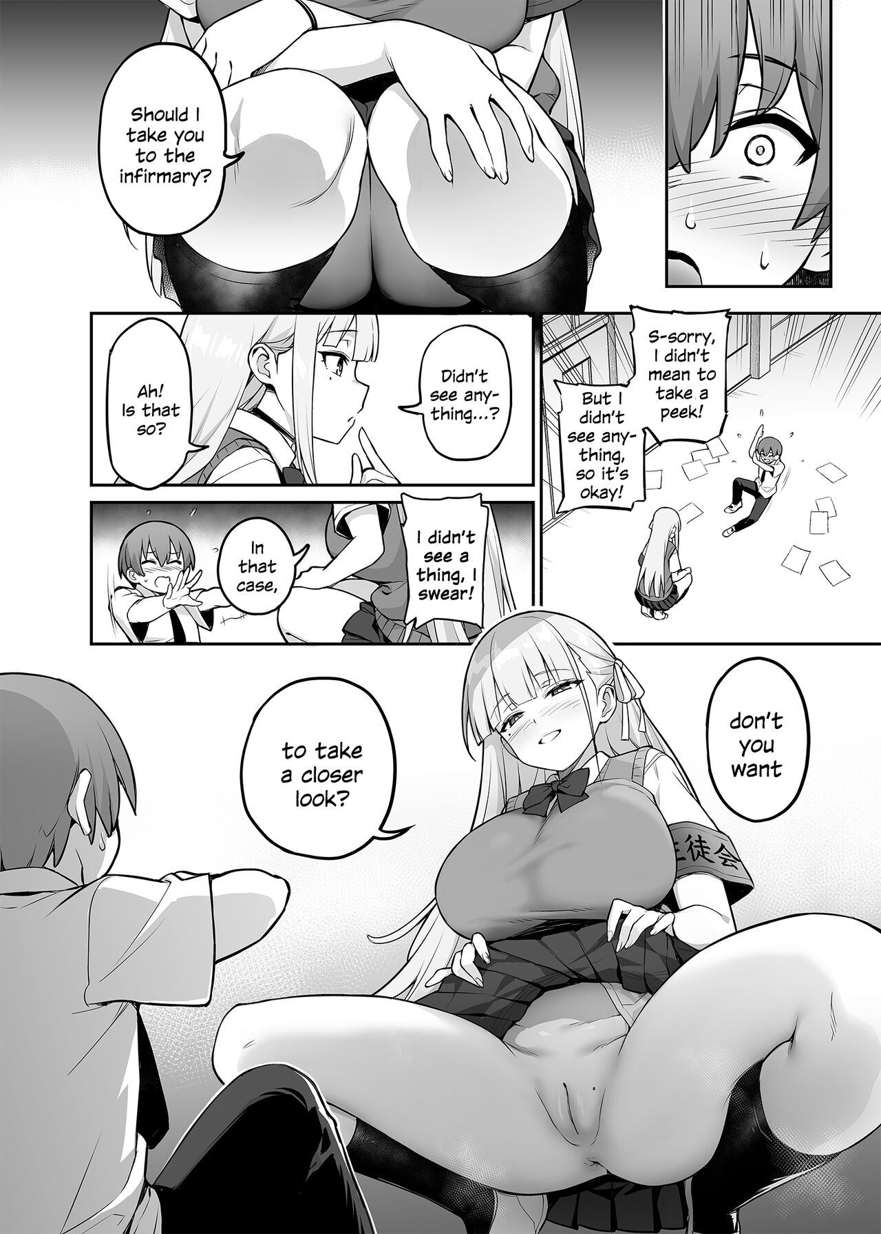 [TRY]Akogare no Seitokaichou ga Kyonyuu Sugiru Ken[English] [SDTLs] [Decensored] Page 11