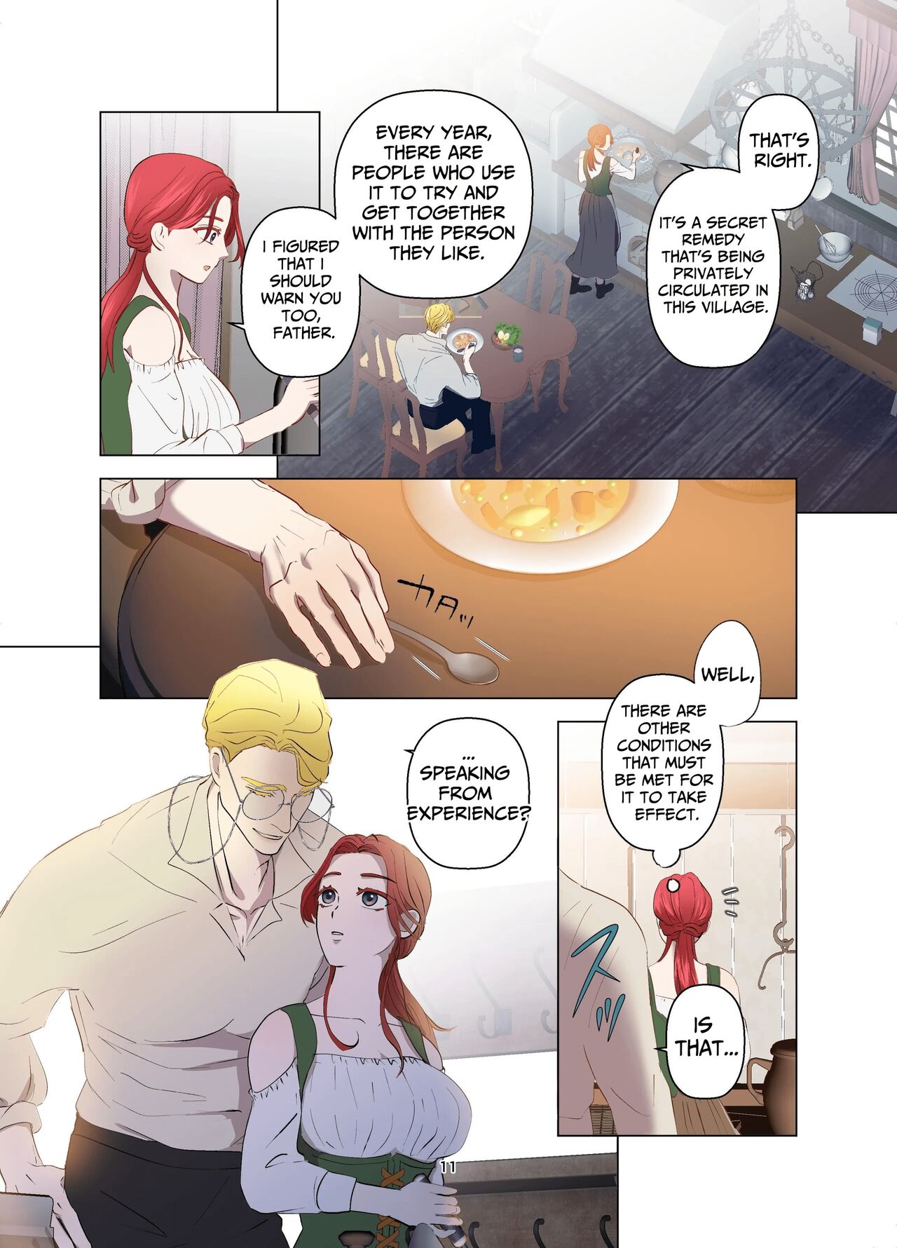 [Contamination]Yomeki okure-mura Musume wa Shinpu-sama no Dekiai kara nige rarenai | Village Woman Who Missed Her Chance At Marriage Cannot Escape From The Infatuated Priest[English] Page 12