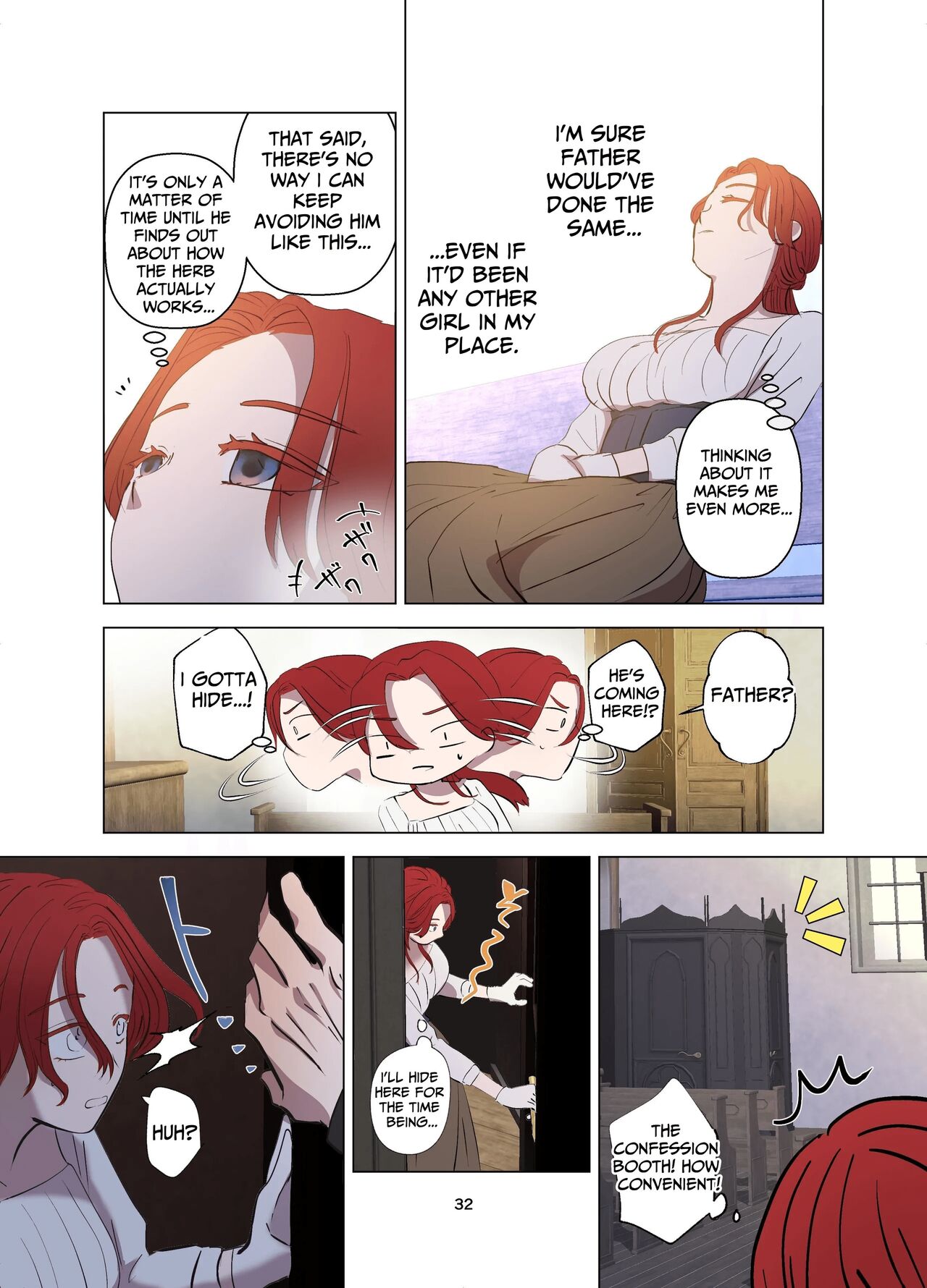 [Contamination]Yomeki okure-mura Musume wa Shinpu-sama no Dekiai kara nige rarenai | Village Woman Who Missed Her Chance At Marriage Cannot Escape From The Infatuated Priest[English] Page 33