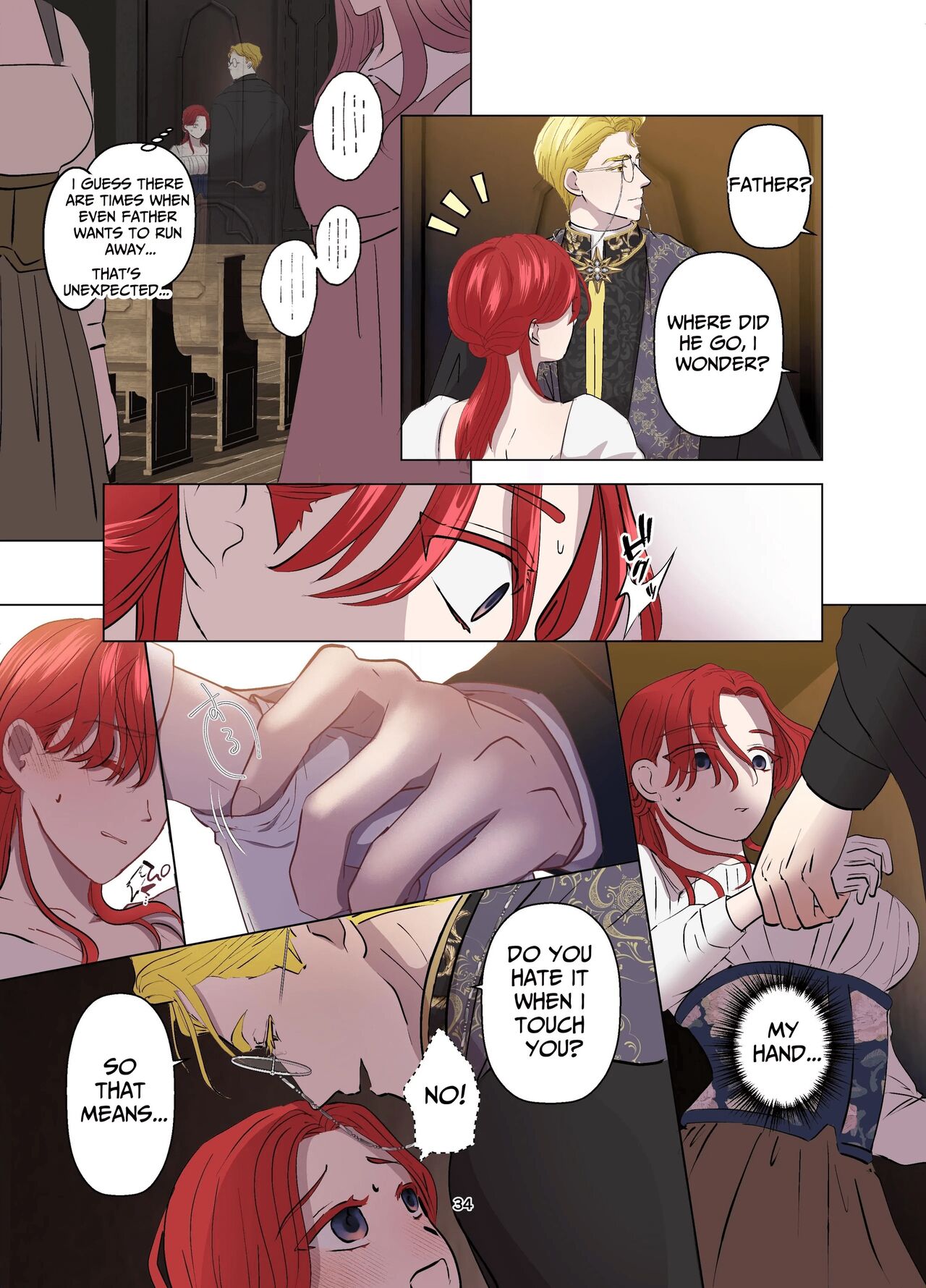 [Contamination]Yomeki okure-mura Musume wa Shinpu-sama no Dekiai kara nige rarenai | Village Woman Who Missed Her Chance At Marriage Cannot Escape From The Infatuated Priest[English] Page 35