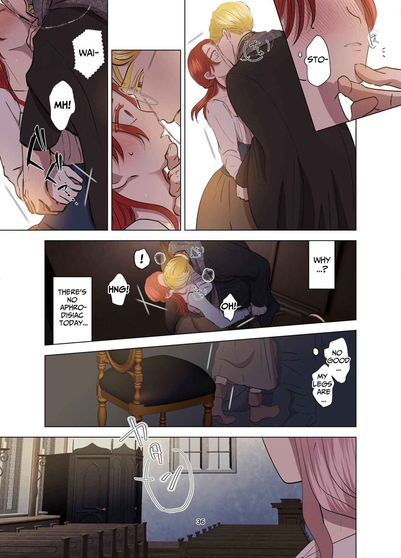 [Contamination]Yomeki okure-mura Musume wa Shinpu-sama no Dekiai kara nige rarenai | Village Woman Who Missed Her Chance At Marriage Cannot Escape From The Infatuated Priest[English] Page 37