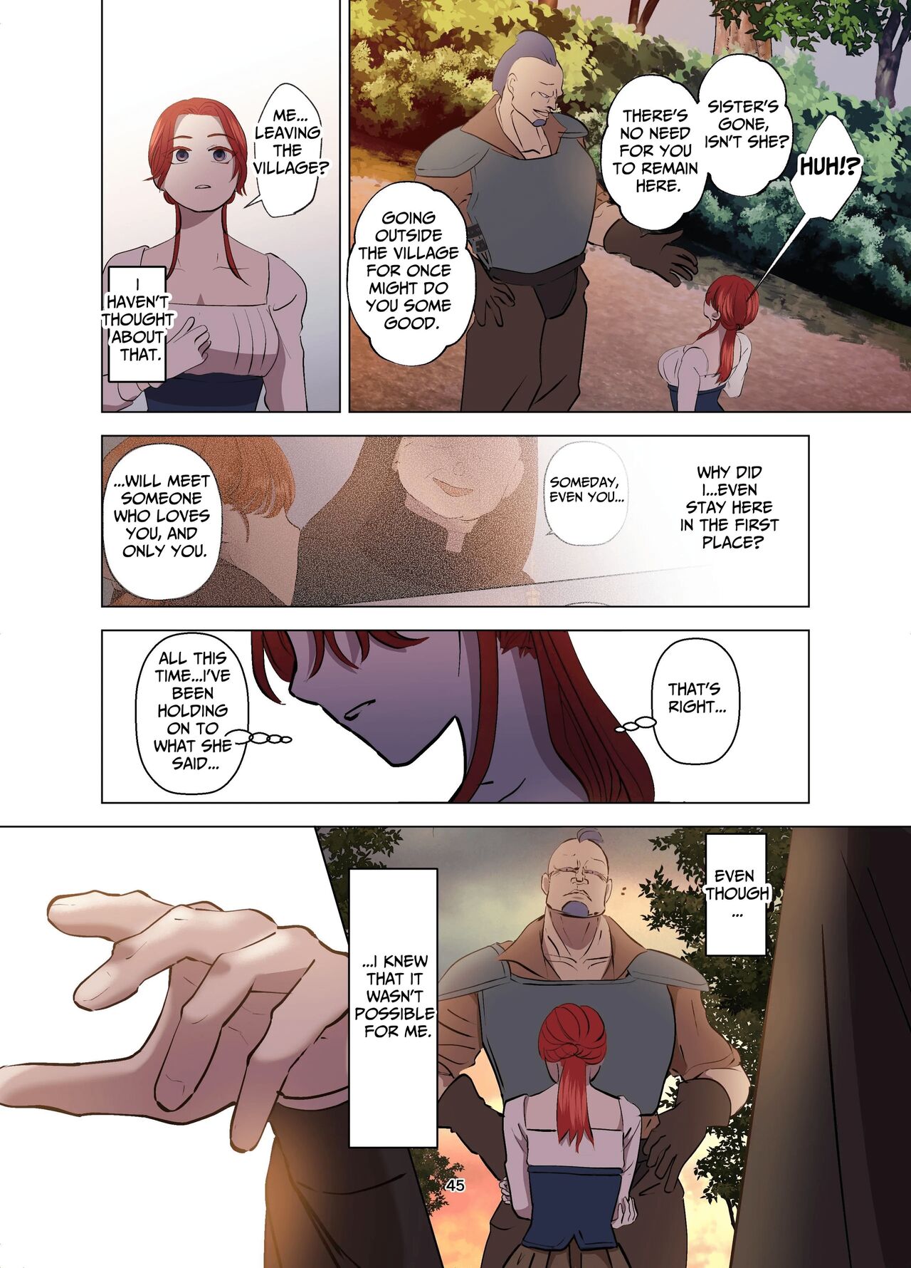 [Contamination]Yomeki okure-mura Musume wa Shinpu-sama no Dekiai kara nige rarenai | Village Woman Who Missed Her Chance At Marriage Cannot Escape From The Infatuated Priest[English] Page 46