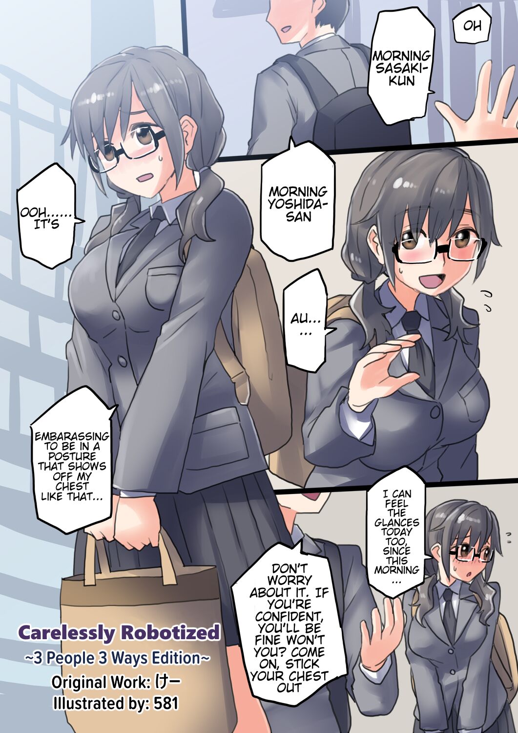 [581]Keisotsu ni Robotto-ka Sansha Sanyou-hen | Carelessly Robotized 3 people 3 ways edition[English] Page 1