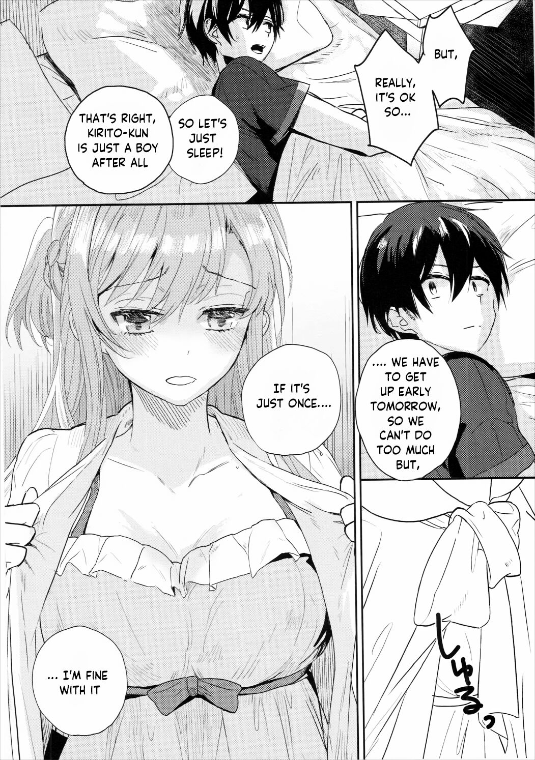 (C90) [Aerial (Mori)]Shikata Naiyo Otokonoko Damon ne | It can't be helped, you're a boy after all(Sword Art Online) [English] [Haoscans] Page 9