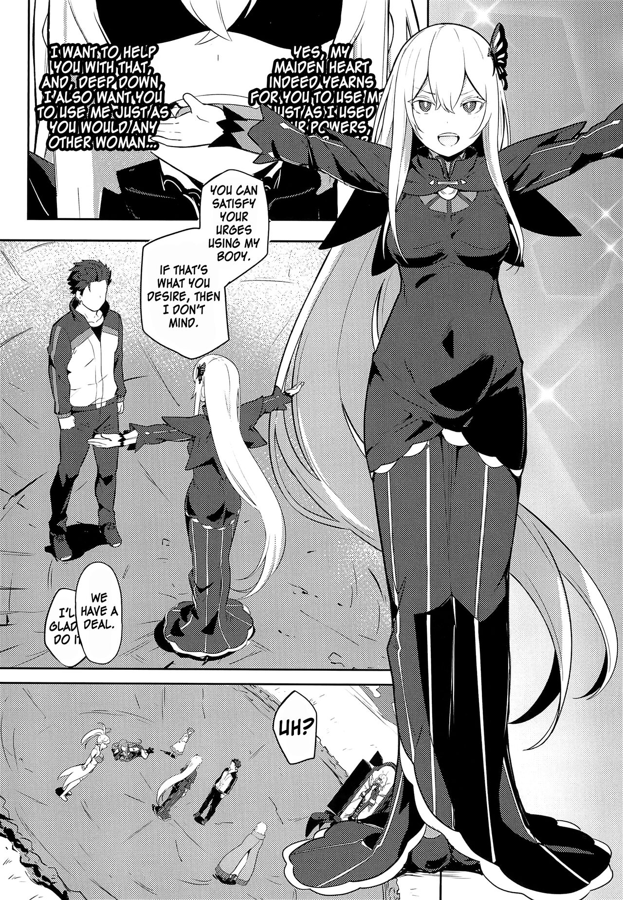 (C99) [Ohanabatake (Siseki Hirame)]Echidna sukebebon I(Re:Zero kara Hajimeru Isekai Seikatsu) [English] [Kinsei Translations] Page 2