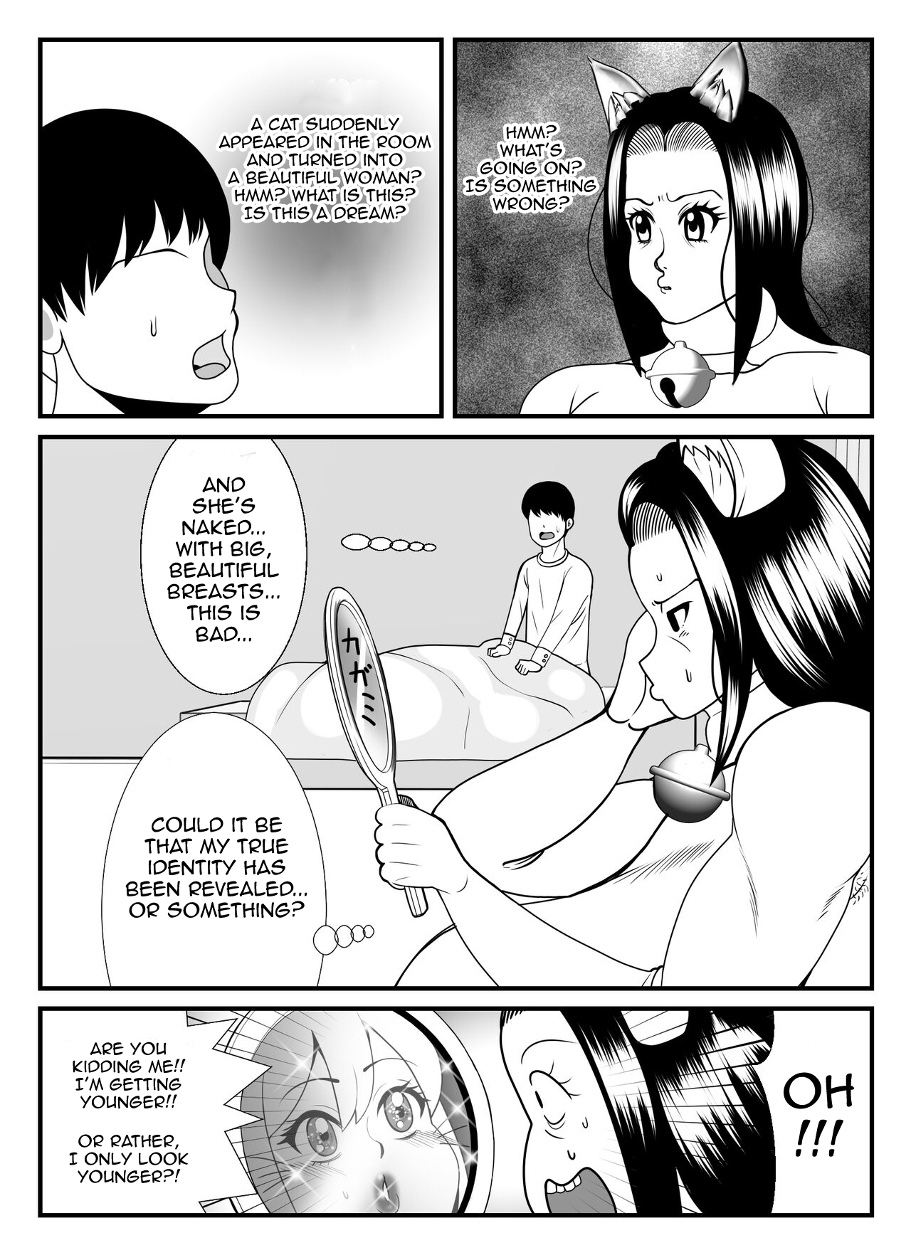 [Nekorondoru (Tokei)]A 45-year-old housewife's secret pleasure: becoming a cat and satisfying her sexual desires[English] Page 44