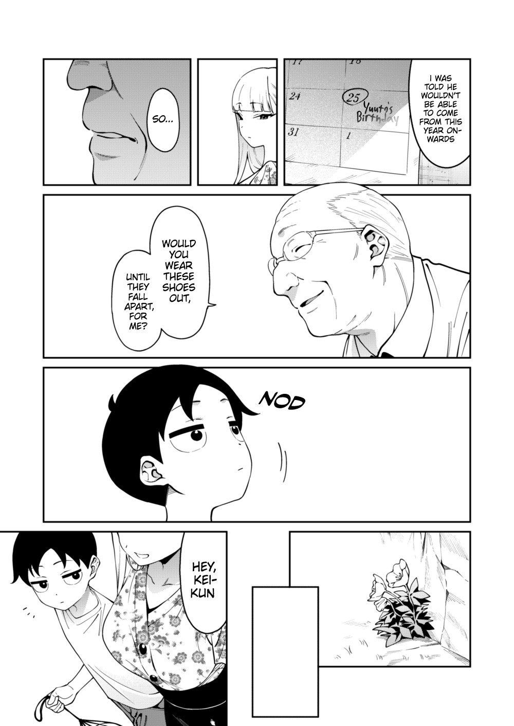 [FLAT (Yukyu Ponzu)]Nikkori Waraeba - If you can laugh properly[English] [Platinum Crown] [Digital] Page 28