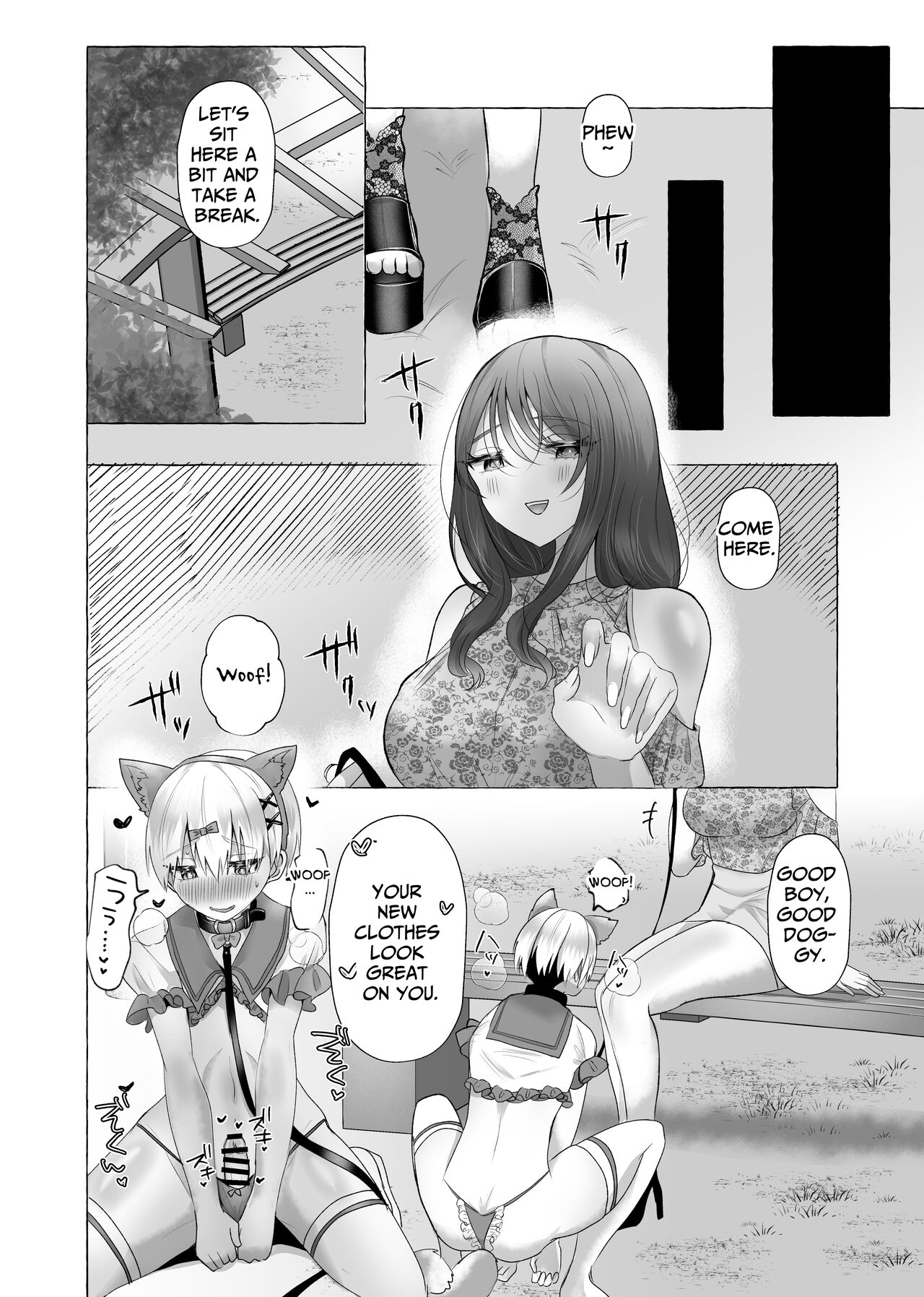 [fun aquarium (Umino Ryo)]Boku wa Kanojo no Inu ni naru ~jimikei kanojo ni aisarete to sarete shiborareru~[English] Page 35