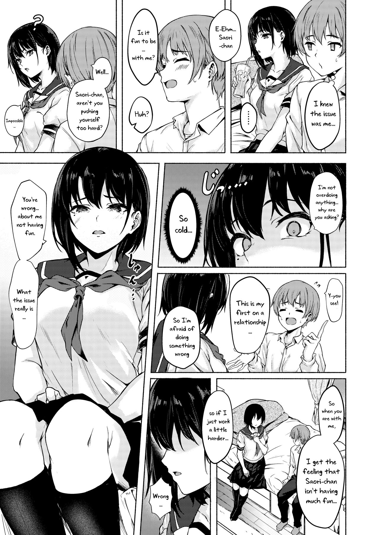 [7 Rensa (Aramaki Echizen)]Okki na Saori-chan wa Bukiyou ni Eroi[English] [Uncle Bane] [Digital] Page 4