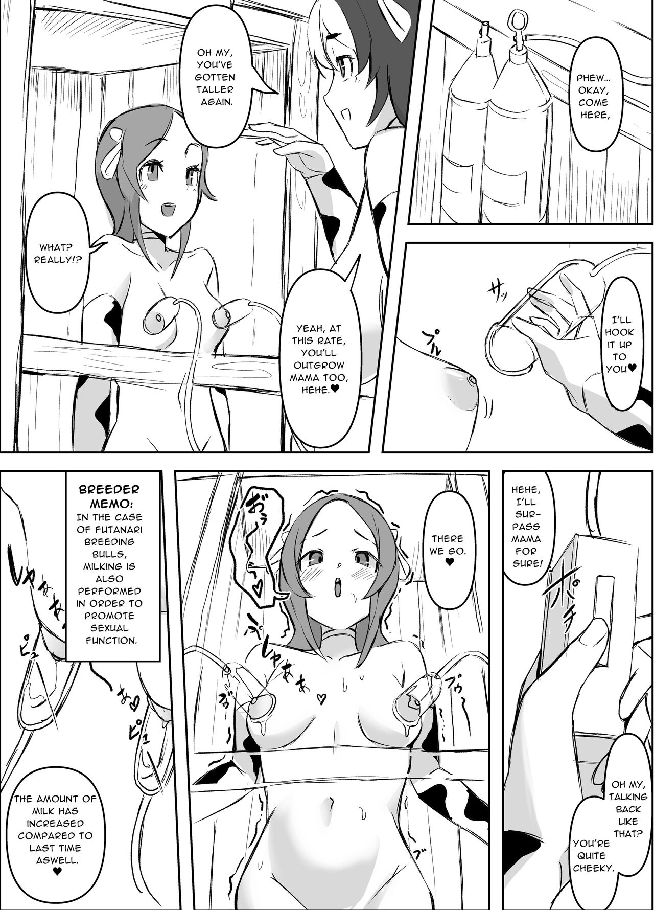 [Honyuubin (Tikubin)]Futanari  Sakusei Bokujou  Monogatari | Futanari Cumsuckery Ranch Tale[English] [RWfuta] Page 9
