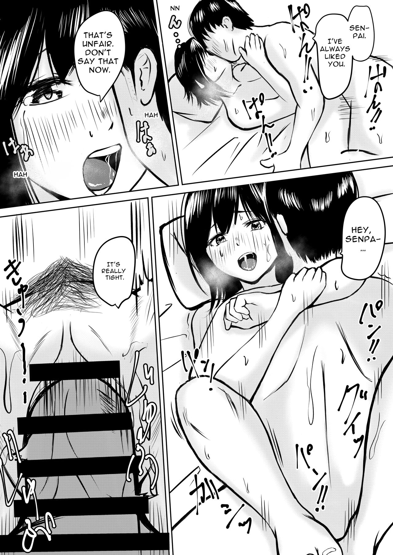 [Iro Murasaki]Kareshi Mochi no Senpai to AirCon ga Kowareta Heya de Asa made... | Senpai Has A Boyfriend, But When We're In A Room With No AC Till Morning...[English] [goodismaker] Page 22