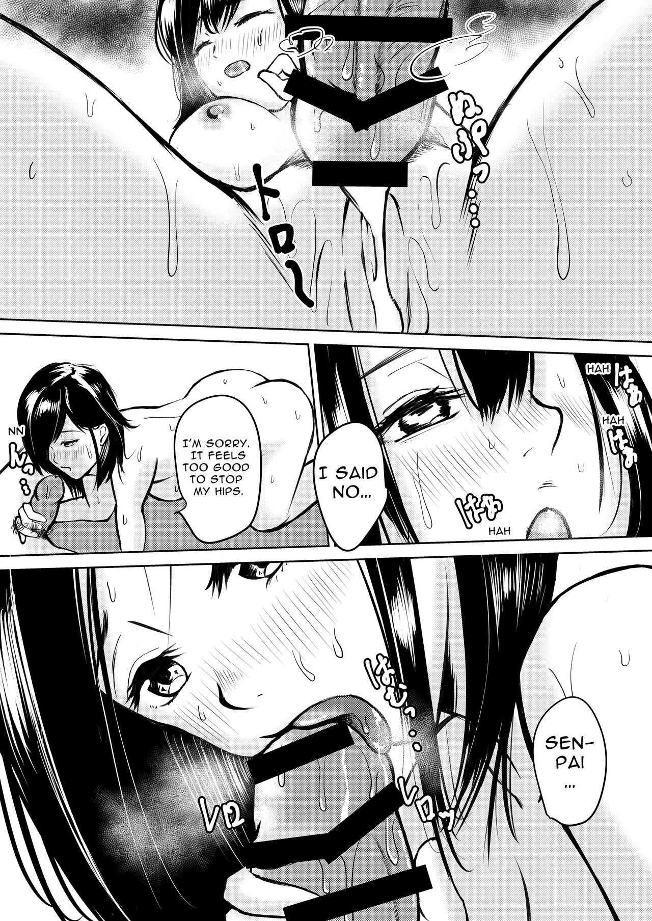 [Iro Murasaki]Kareshi Mochi no Senpai to AirCon ga Kowareta Heya de Asa made... | Senpai Has A Boyfriend, But When We're In A Room With No AC Till Morning...[English] [goodismaker] Page 24