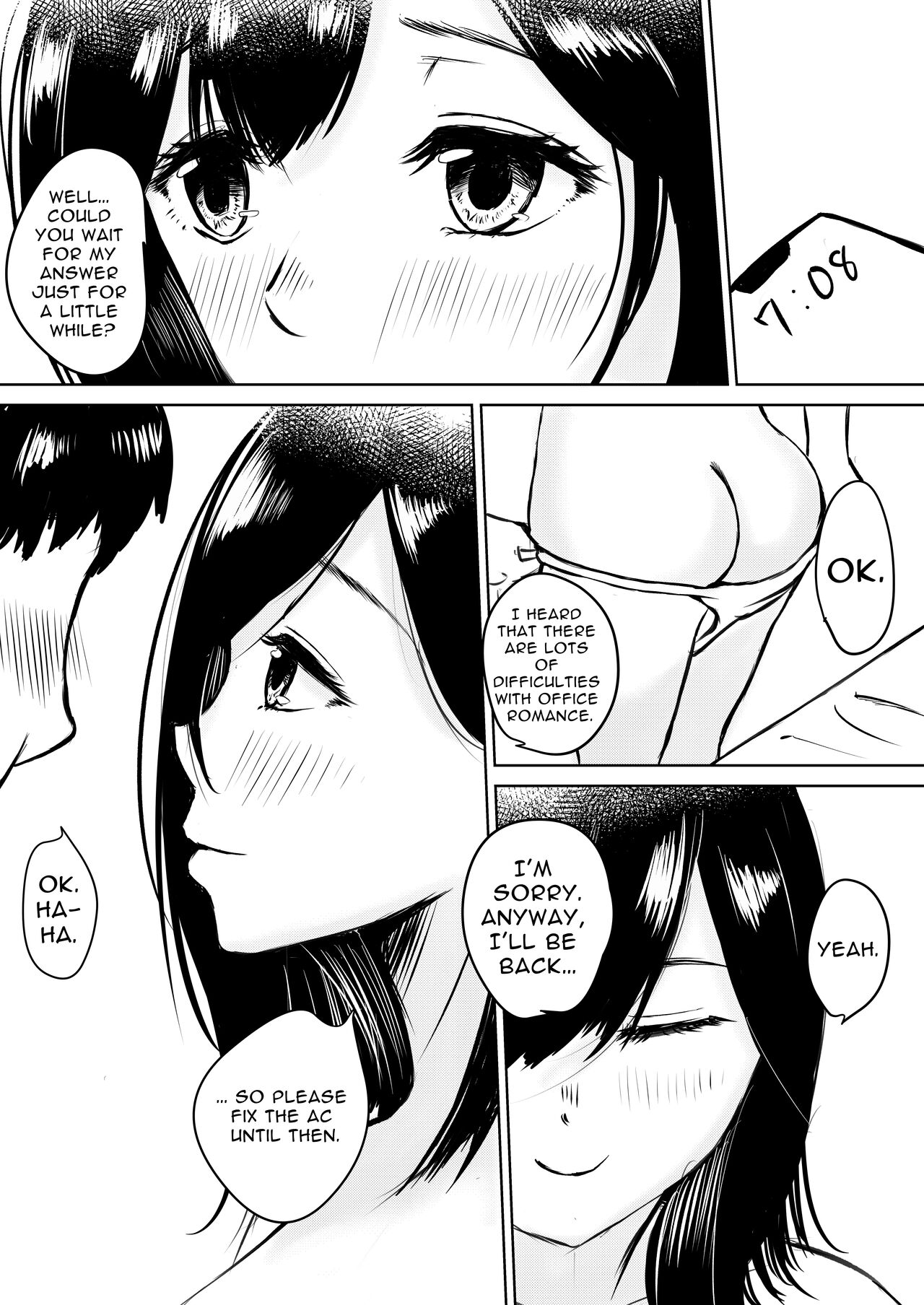 [Iro Murasaki]Kareshi Mochi no Senpai to AirCon ga Kowareta Heya de Asa made... | Senpai Has A Boyfriend, But When We're In A Room With No AC Till Morning...[English] [goodismaker] Page 34