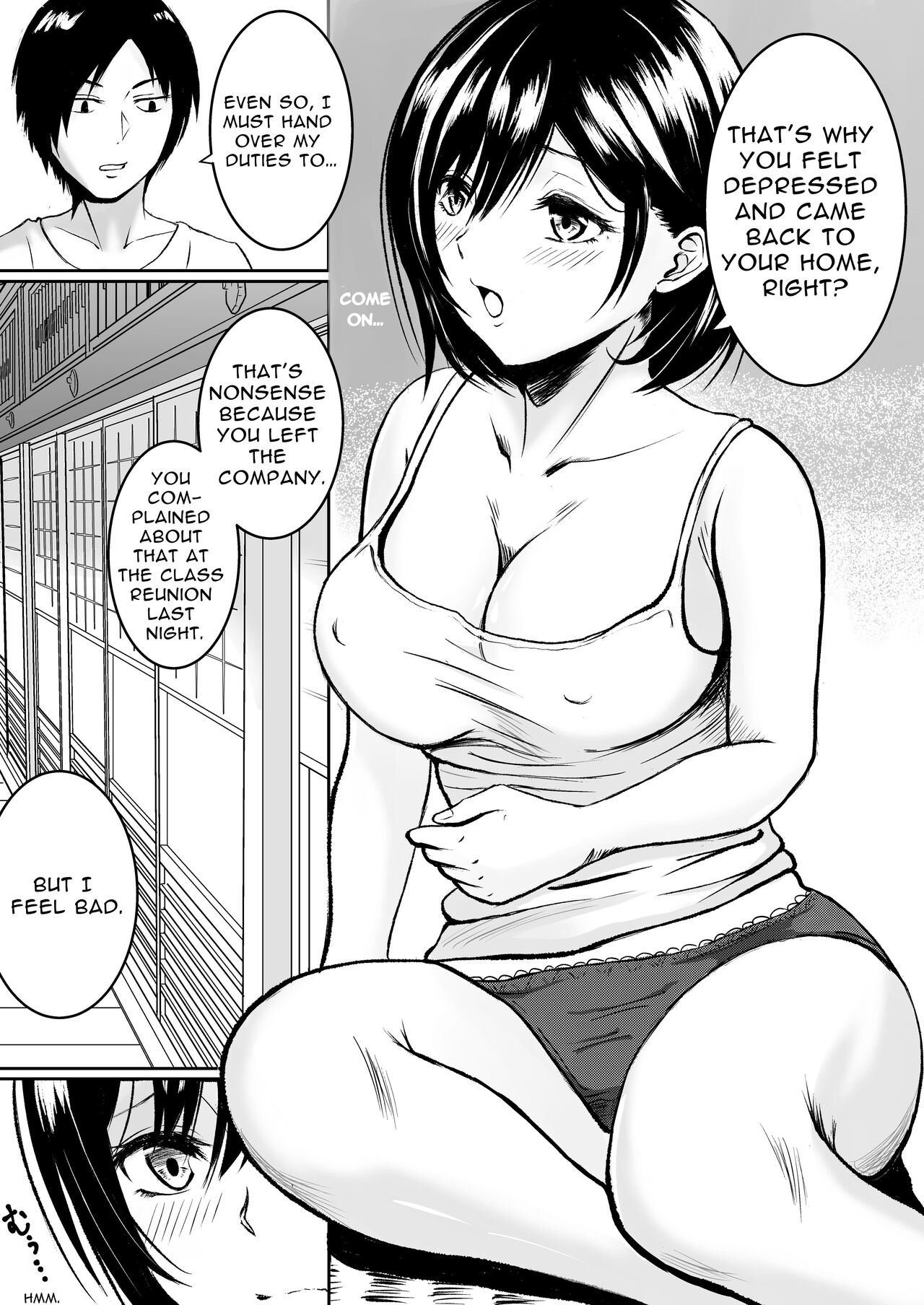 [Iro Murasaki (Kuzui Mikachi)]Moto Doukyuusei to Inaka de Asedaku Natsuyasumi | Sweaty Summer Sex in the Countryside with my Former Classmate[English] [goodismaker] Page 4