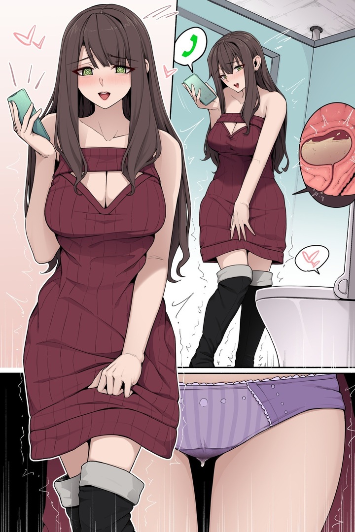 [Cocomachi]Girl pees while on the phone Page 5