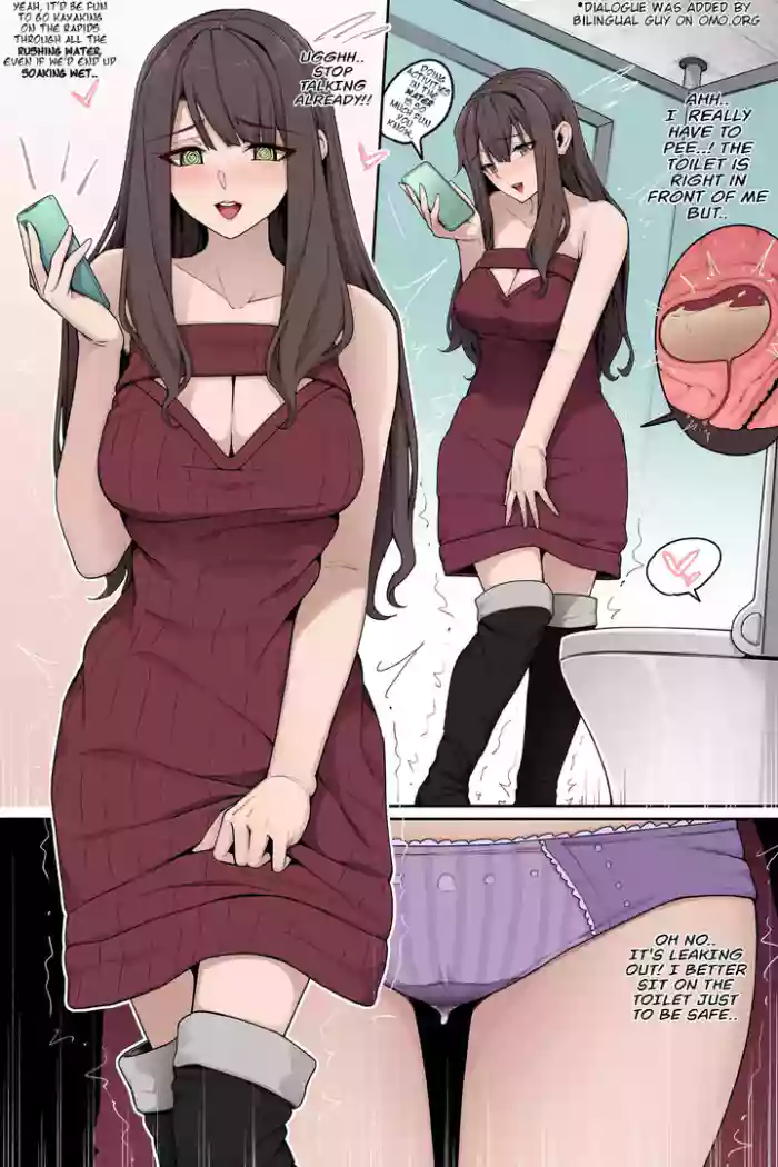 [Cocomachi]Girl pees while on the phone