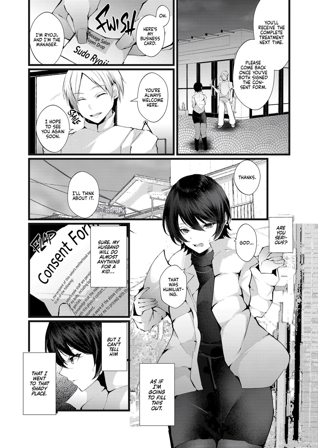 [FZ_ (Fujisaki Fujiko)]Kakkou no Rakuin ~Ninkatsu Kyonyuu Hitozuma ga Biyaku Jirashi Massage ni Kokomo mo Karada mo Ochiru made~ _ The Mark of the Cuckoo Page 11