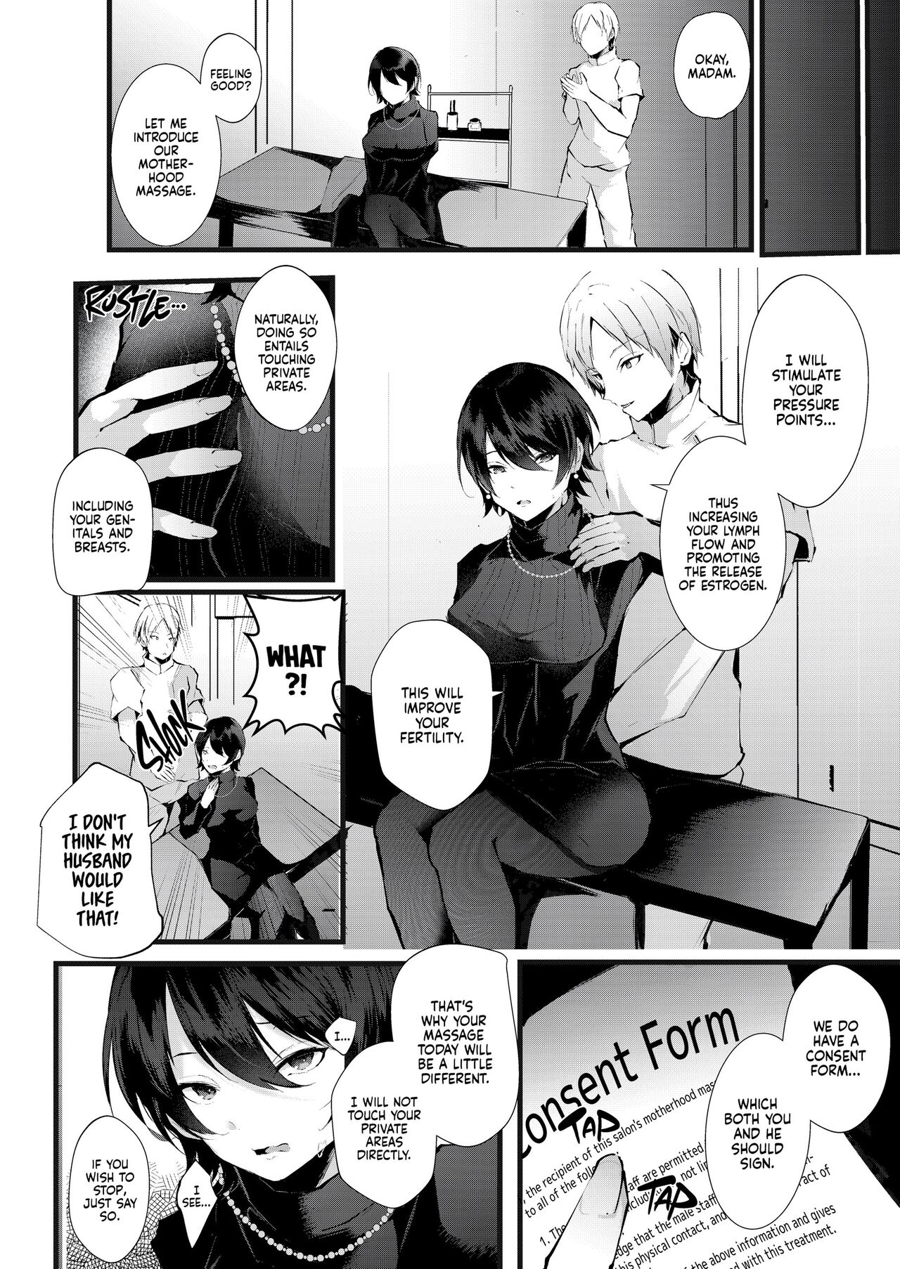[FZ_ (Fujisaki Fujiko)]Kakkou no Rakuin ~Ninkatsu Kyonyuu Hitozuma ga Biyaku Jirashi Massage ni Kokomo mo Karada mo Ochiru made~ _ The Mark of the Cuckoo Page 5
