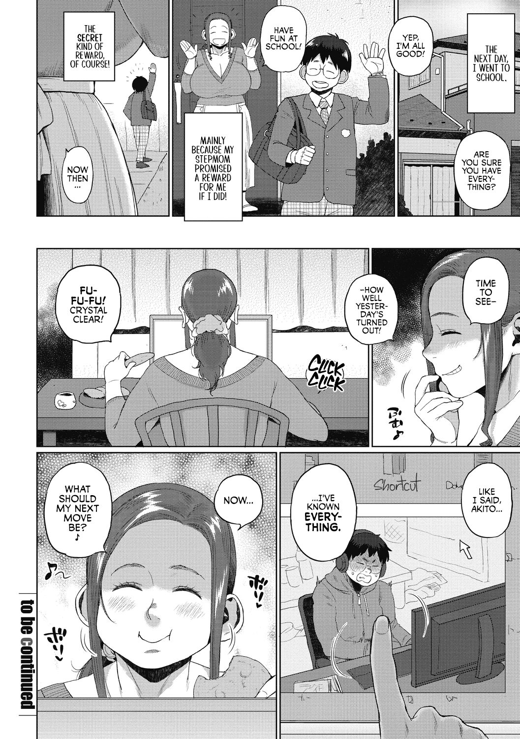 [Muronaga Chaashuu]Futari no Himitsu Chuuhen ~Gibo to Himegoto~ | Our Secret [Part 2] ~My Secret~(Kaa-san no Umoretai Karada) [English] [full tummy] Page 24