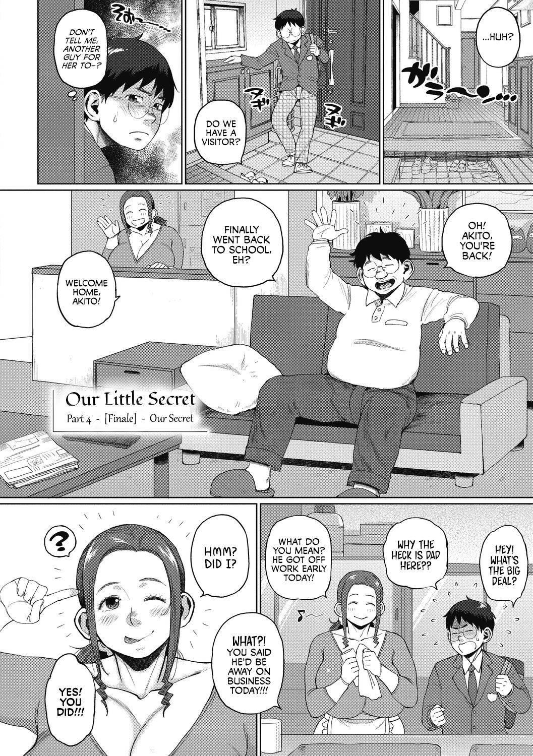 [Muronaga Chaashuu]Futari no Himitsu Kouhen ~2-nin no Himegoto~ | Our Secret [Part 4] ~Our Secret~(Kaa-san no Umoretai Karada) [English] [full tummy] Page 2