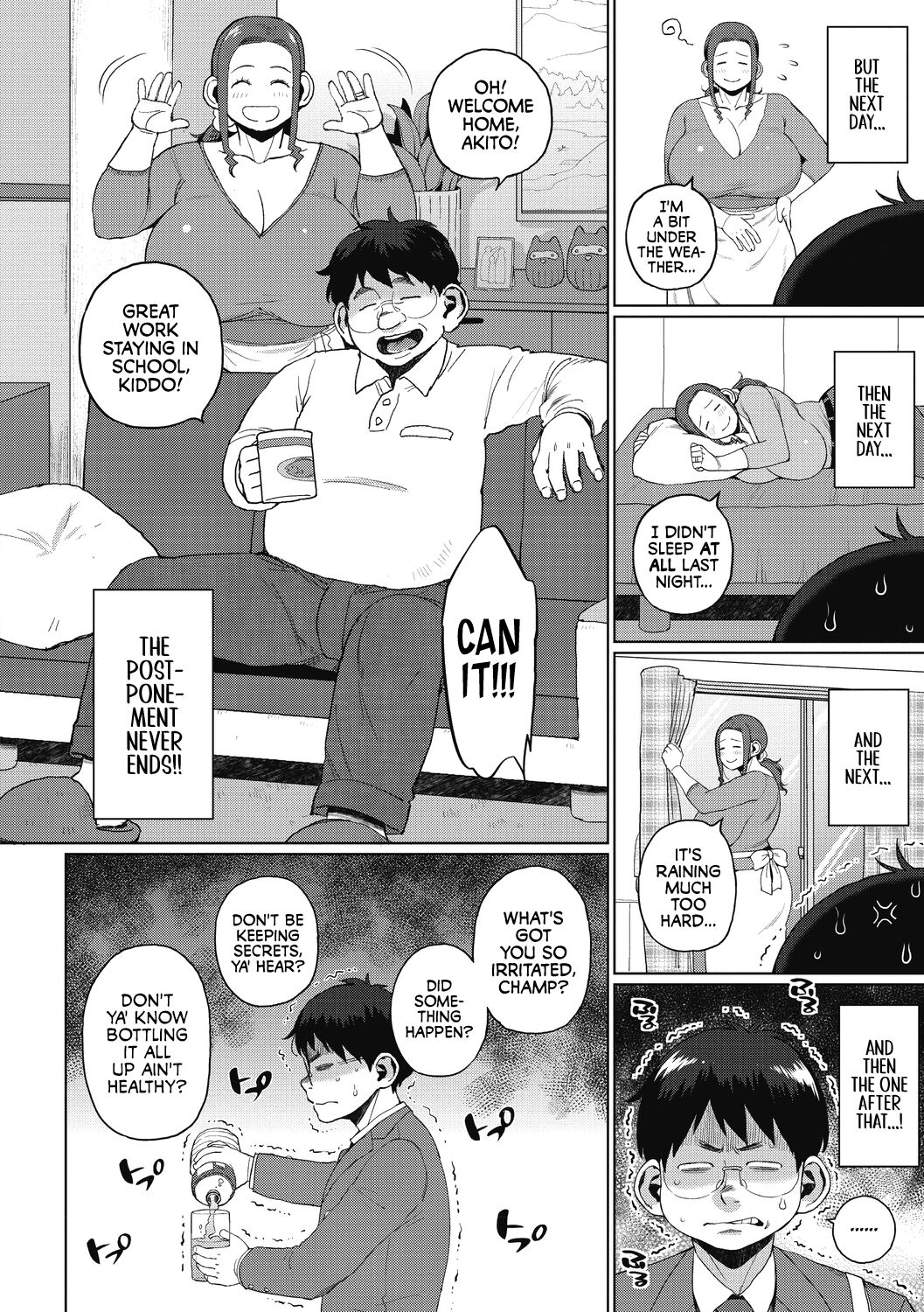 [Muronaga Chaashuu]Futari no Himitsu Kouhen ~2-nin no Himegoto~ | Our Secret [Part 4] ~Our Secret~(Kaa-san no Umoretai Karada) [English] [full tummy] Page 4