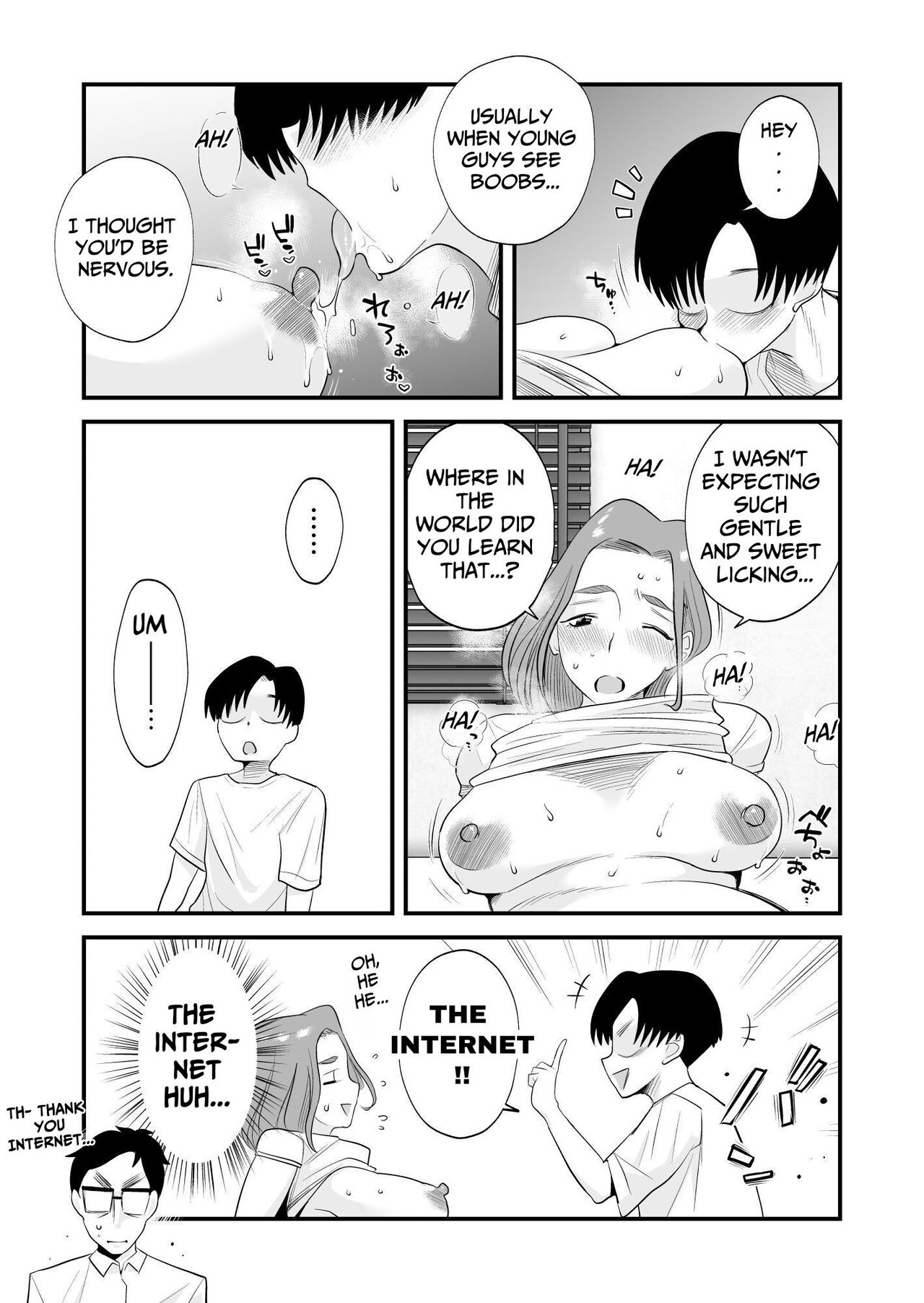 [Haitoku Sensei]Chichioya Kounin! Hasegawa-san Chi no Oyako Kankei | Father Approved! The Hasegawa's Mother-Son Relationship[English] [ForeignOkka] Page 35