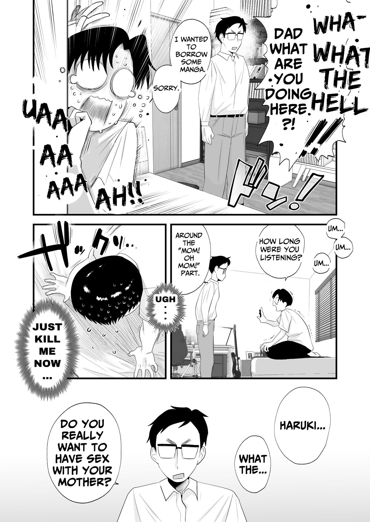 [Haitoku Sensei]Chichioya Kounin! Hasegawa-san Chi no Oyako Kankei | Father Approved! The Hasegawa's Mother-Son Relationship[English] [ForeignOkka] Page 8