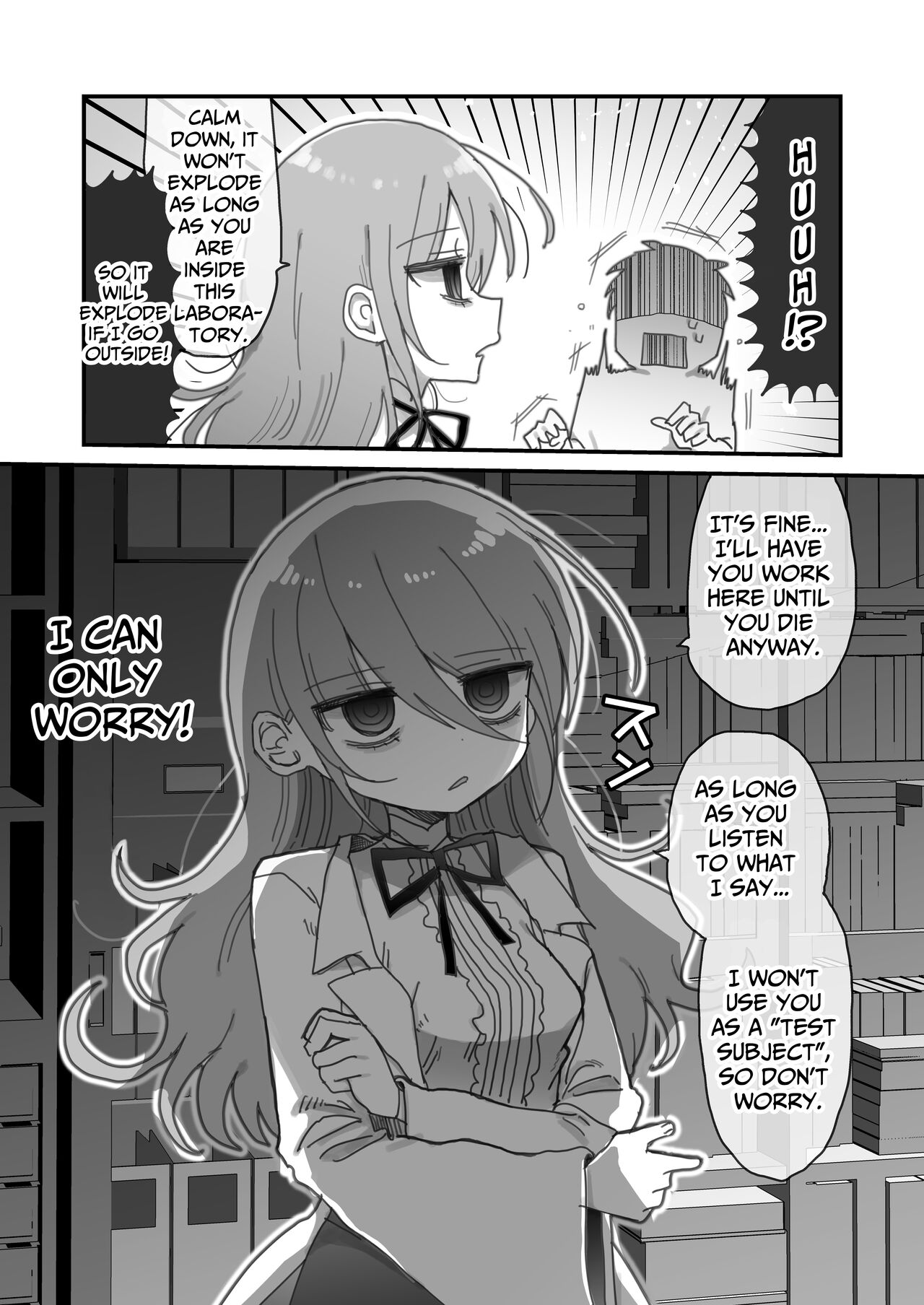 [Naizou Kenkyuujyo (Yasashii Naizou)]Downer Kenkyuusha Onee-san ni Onegai shite Ecchi na Koto shite Morau Hanashi. | I Requested Erotic Assistance From A Languid Lab Woman.[English] [Kamijoan] Page 4