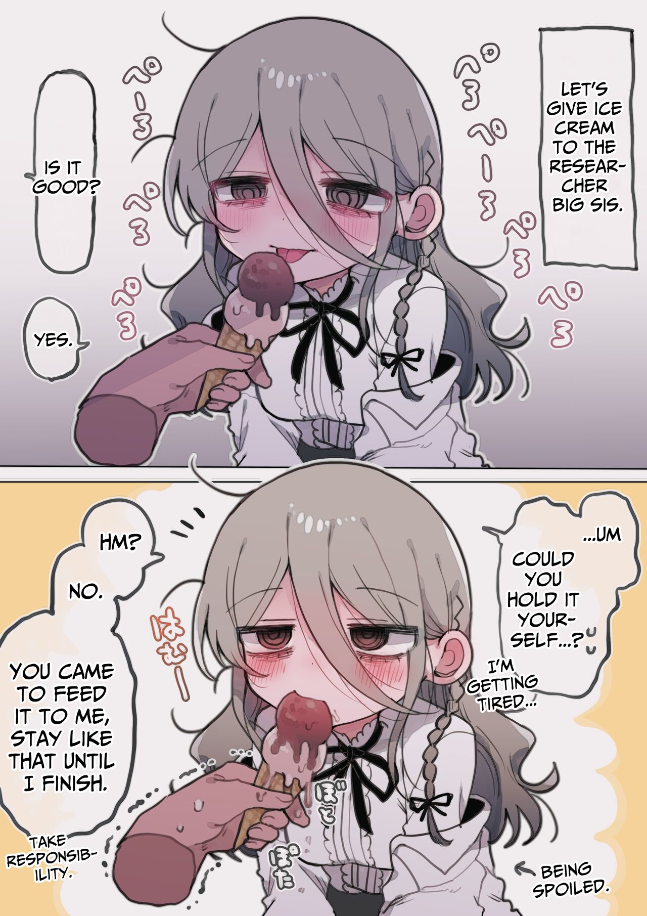 [Naizou Kenkyuujyo (Yasashii Naizou)]Downer Kenkyuusha Onee-san ni Onegai shite Ecchi na Koto shite Morau Hanashi. | I Requested Erotic Assistance From A Languid Lab Woman.[English] [Kamijoan] Page 64