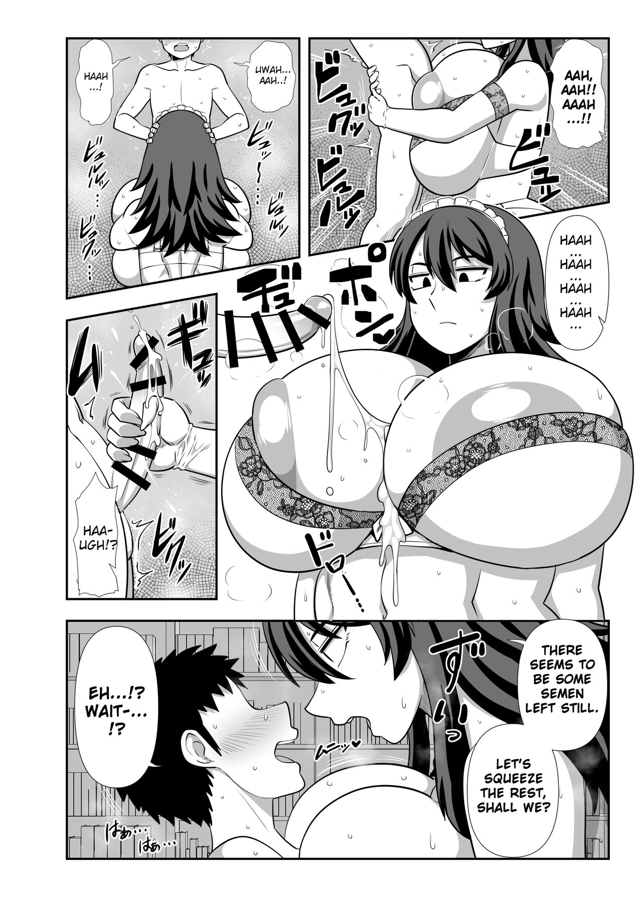 [Nacchuushou (Amazon)]Bou-chama Sakusei no Jikan desu. | It's Milking Time, Young Master[English] [Digital] Page 13