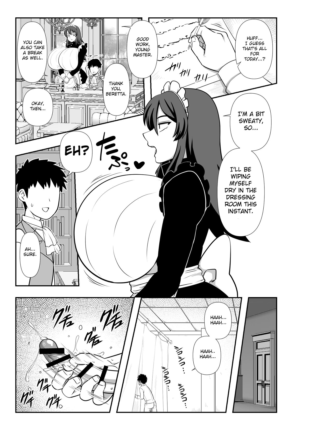 [Nacchuushou (Amazon)]Bou-chama Sakusei no Jikan desu. | It's Milking Time, Young Master[English] [Digital] Page 6