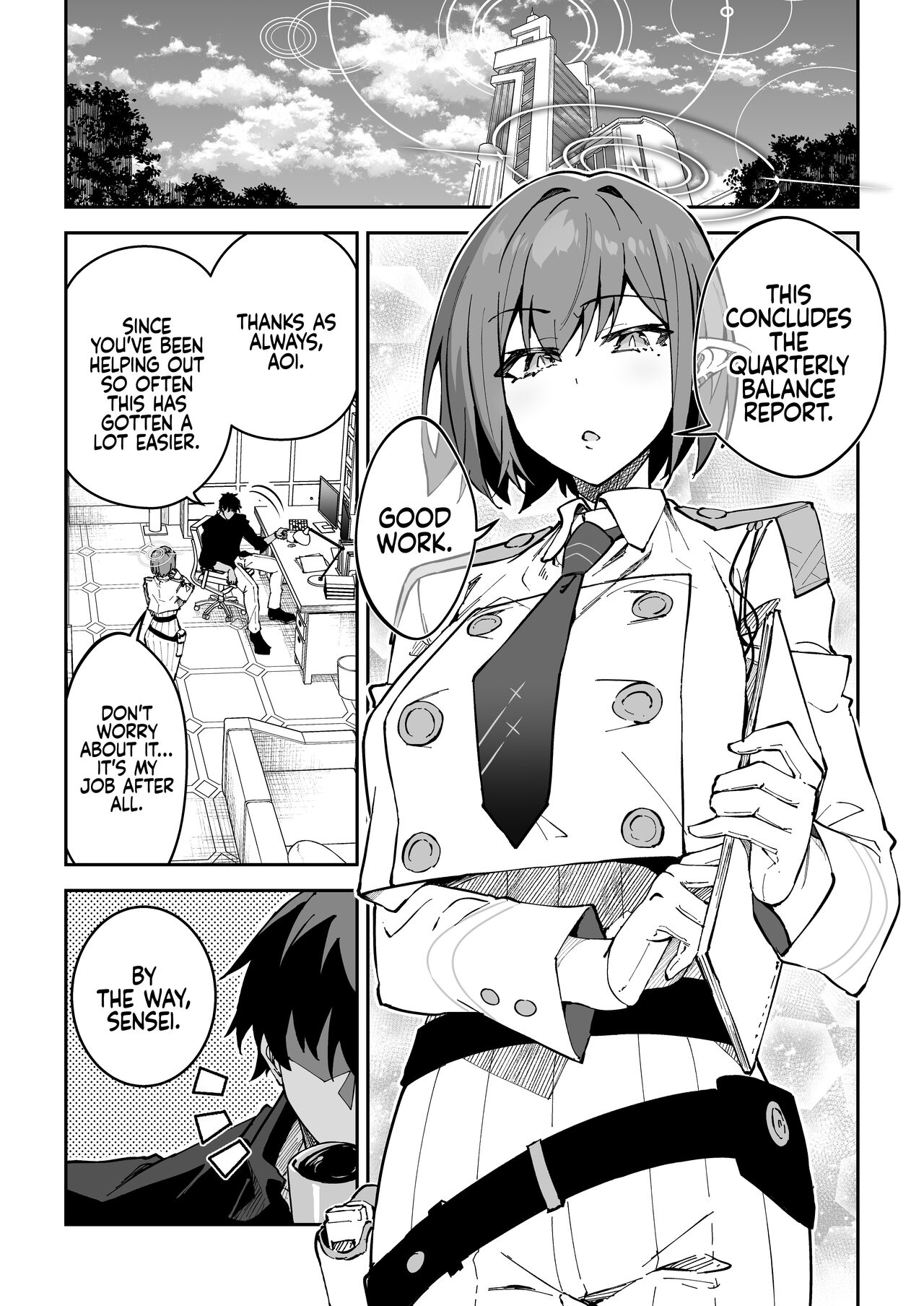 [Syunichi Kansuu (Syunichi)]Koushi Kondou Namahame Koubi | Mixing Business with Raw Pleasure(Blue Archive) [English] [Coffedrug] [Digital] Page 5