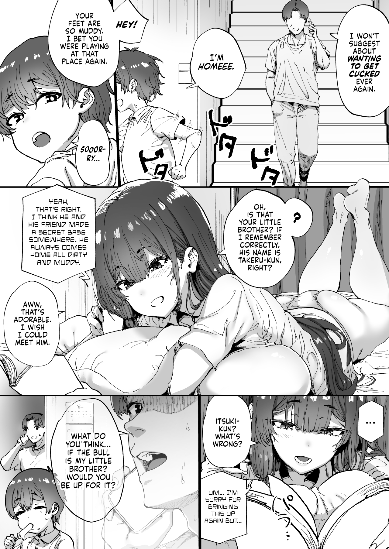 [Hikagemon (Tenpiboshi)]Shiranai Onee-san ga Bokura no Himitsu Kichi ni Yattekita! | A Random Lady Showed Up At Our Secret Base![English] [Meganeko98] Page 6